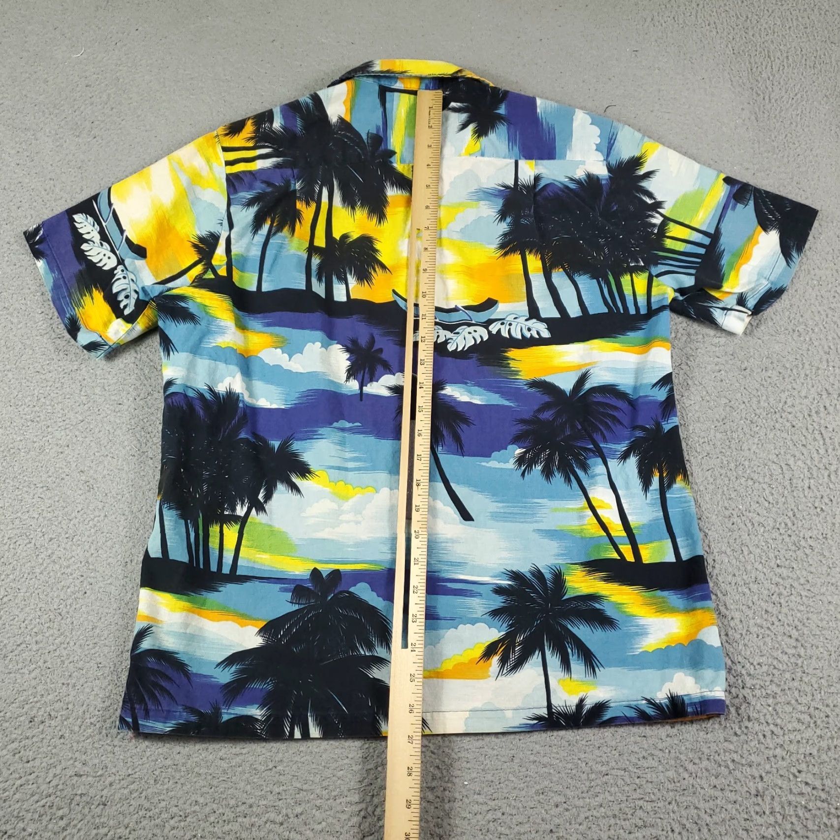 Vintage RJC Hawaiian Shirt Mens Medium Blue Tropical Floral Button-Up Short Sleeve Size US M / EU 48-50 / 2 - 4 Thumbnail