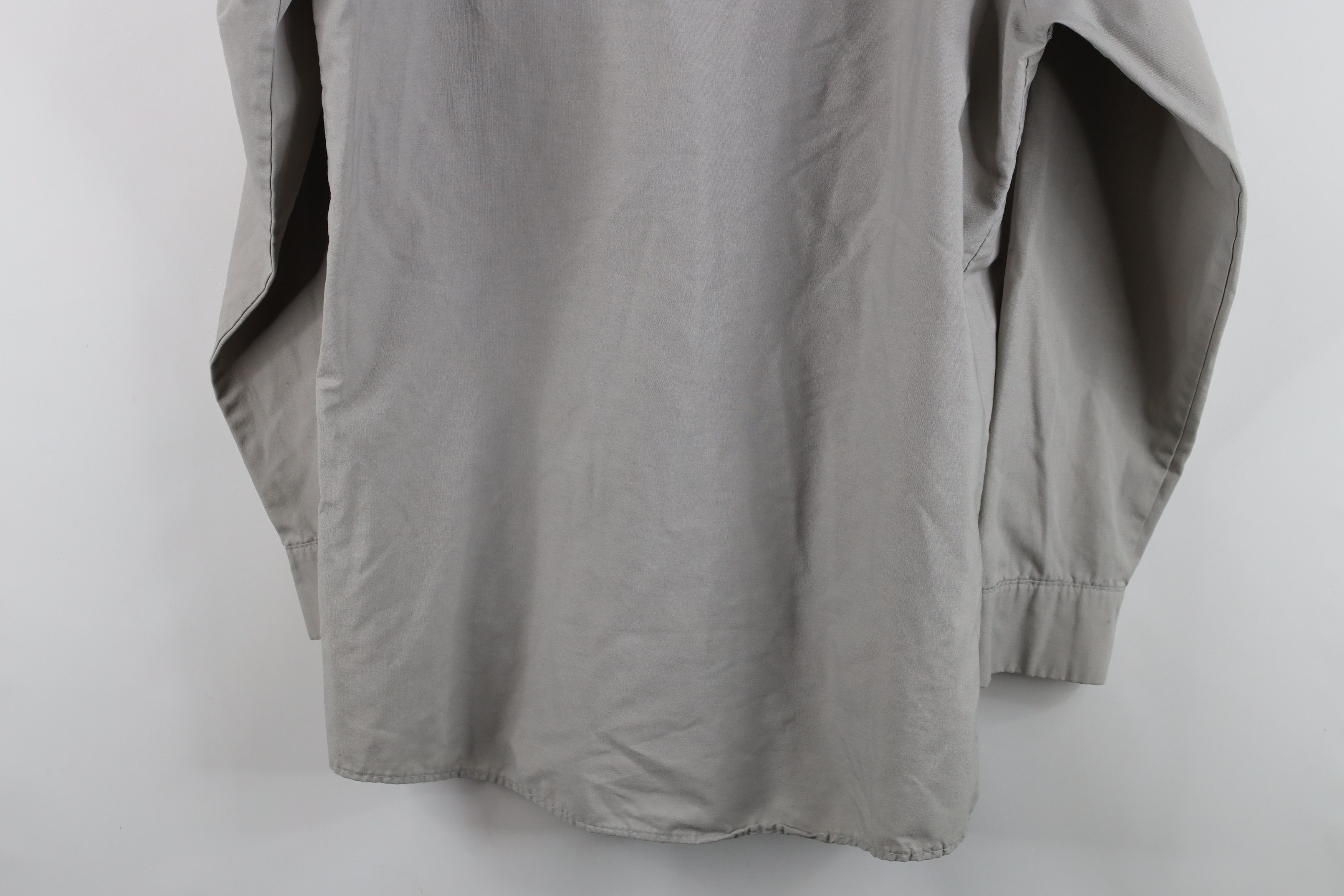 Vintage Vintage 90s Streetwear Workwear Mechanic Button Shirt Gray Size US M / EU 48-50 / 2 - 14 Thumbnail