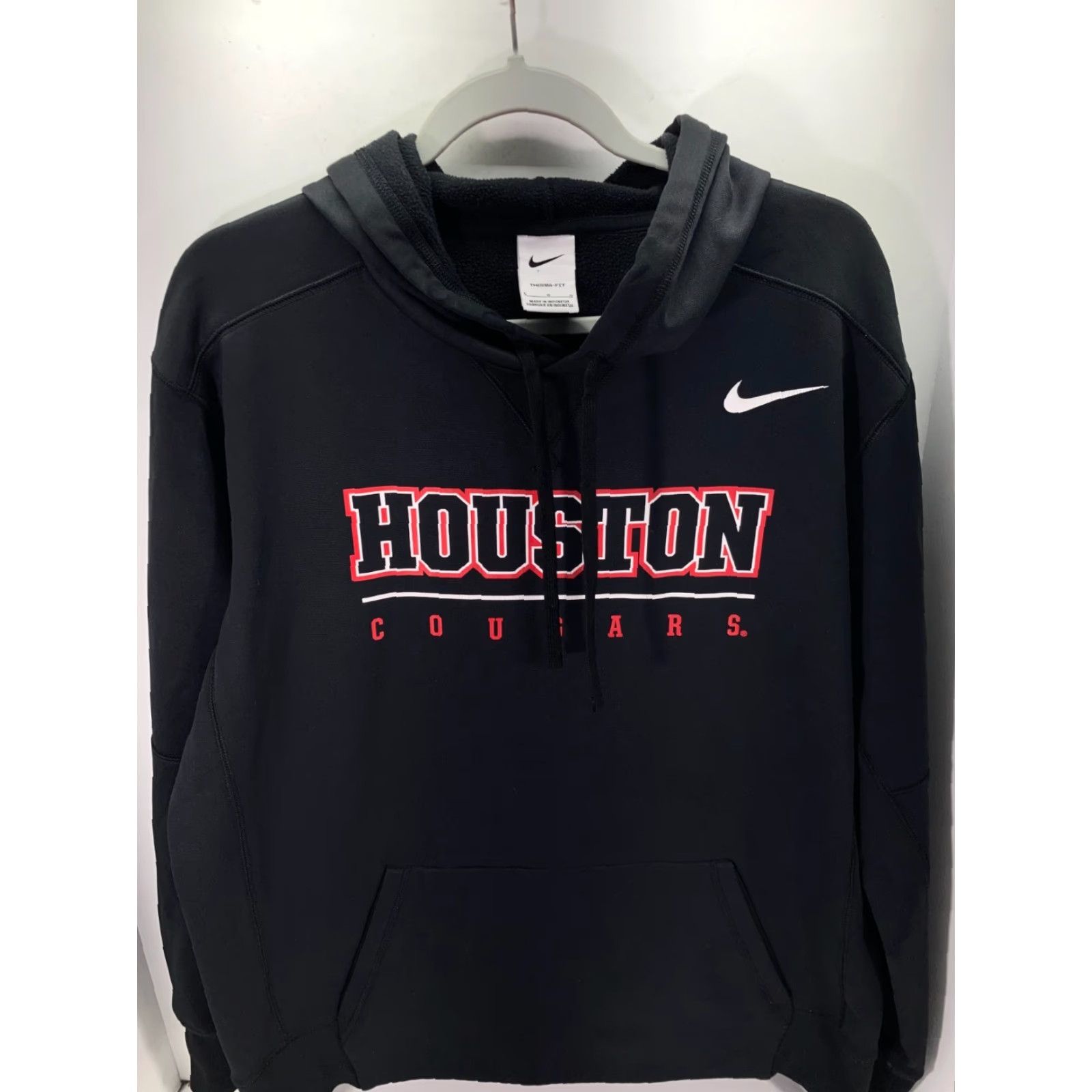 Nike Nike Houston Therma Fit Hooded Sweatshirt Mens L Black Pullover Logo Bedrock? Size US L / EU 52-54 / 3 - 2 Thumbnail