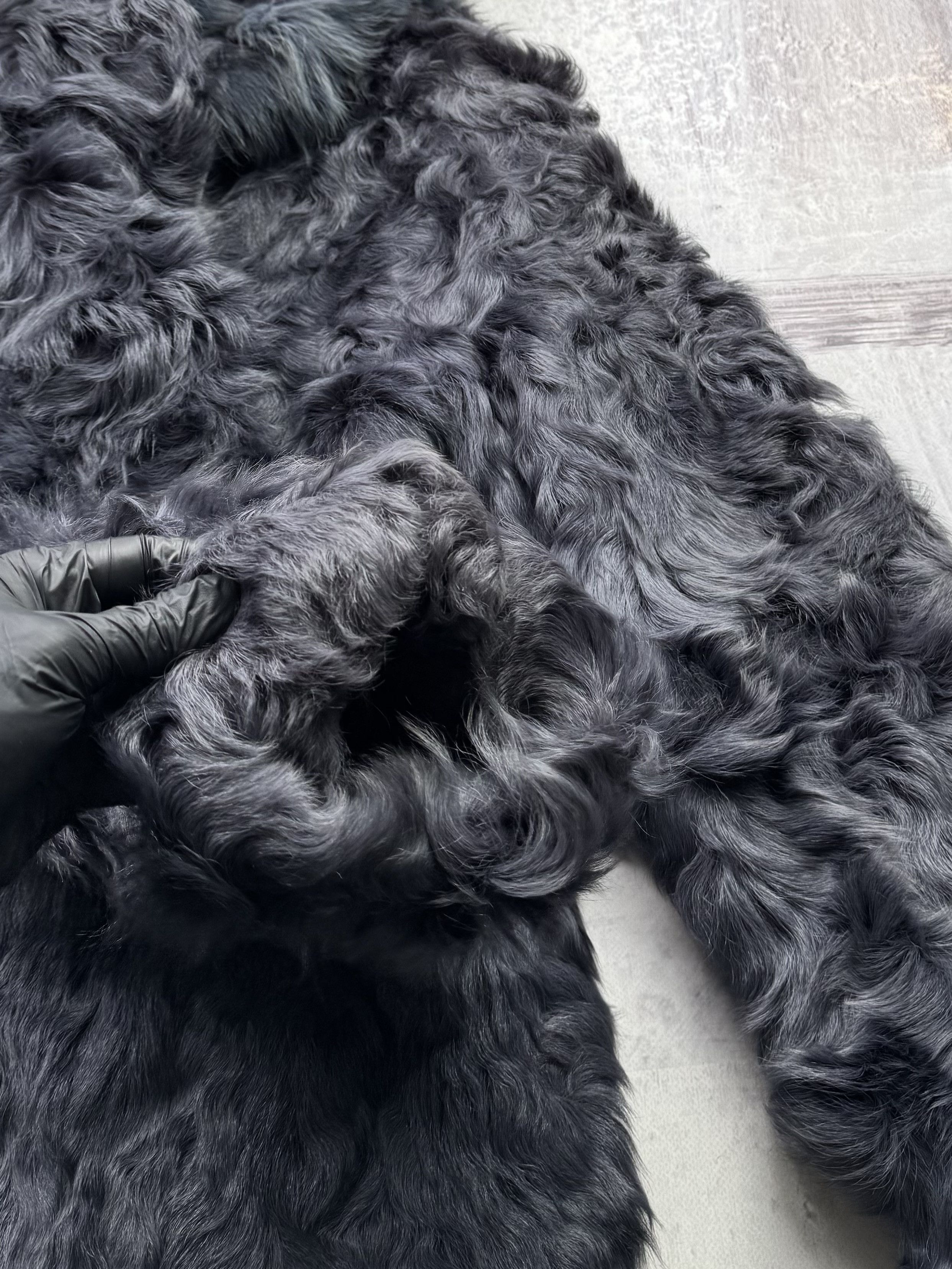 Vintage Real Fur Hooded Coat A723D15