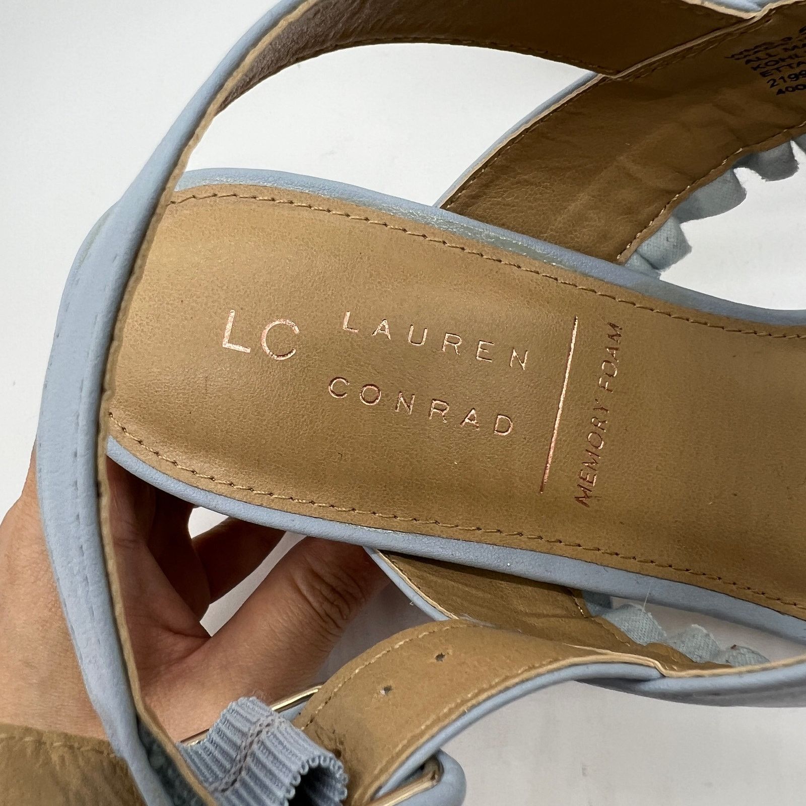 Other LC Lauren Conrad Women Shoes Size 9.5 Blue Heel Slip On Size US 9.5 / IT 39.5 - 5 Thumbnail