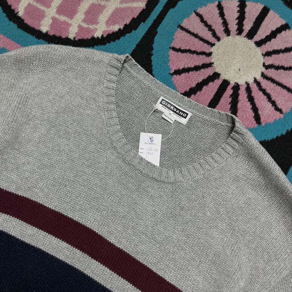 Giordano × Japanese Brand × Vintage Vintage Knit Sweater Giordano Stripe Size US XL / EU 56 / 4 - 3 Thumbnail