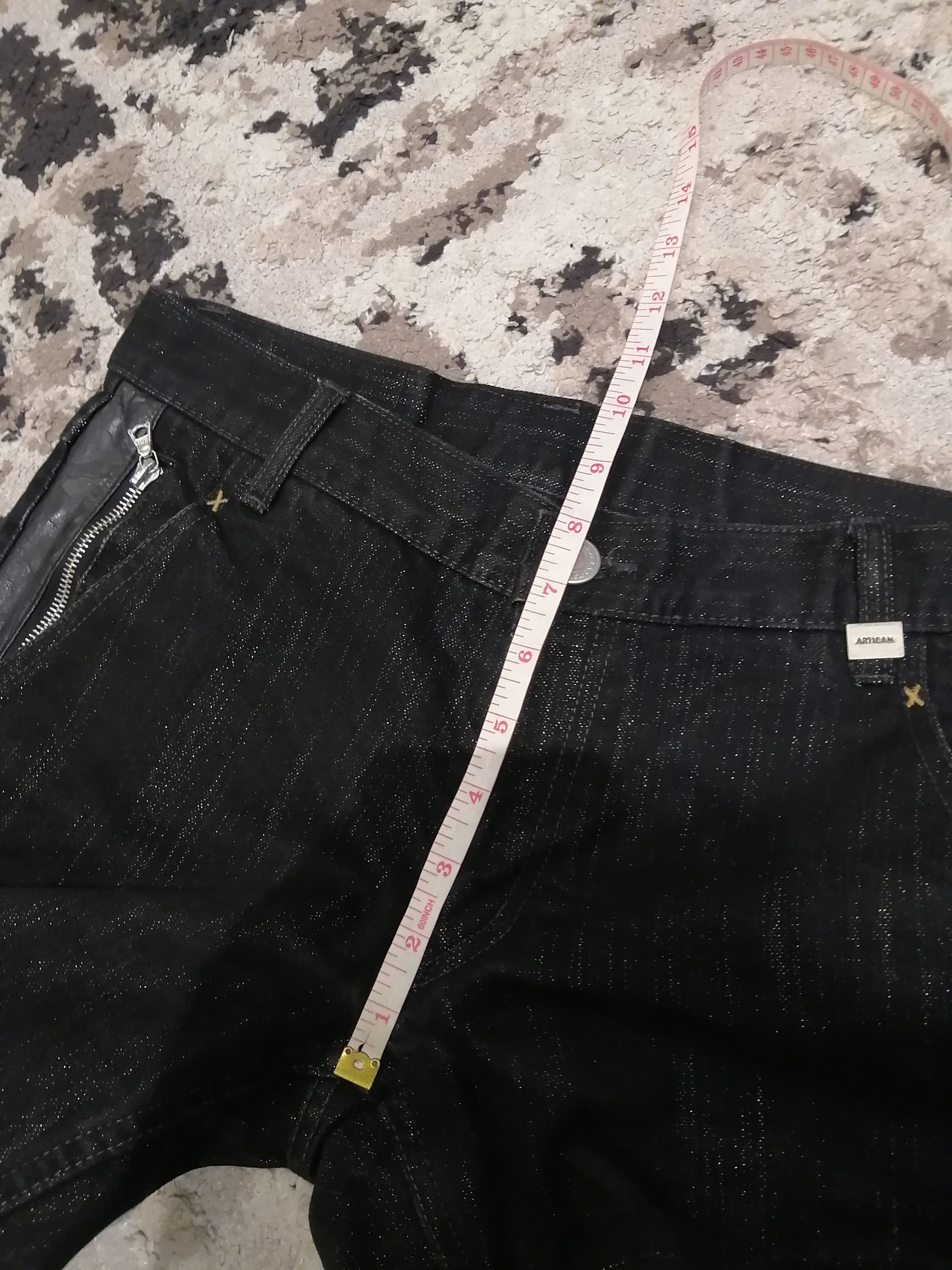 Japanese Brand Vintage Artisan Japan Denim + Leather Pants Size US 32 / EU 48 - 17 Thumbnail