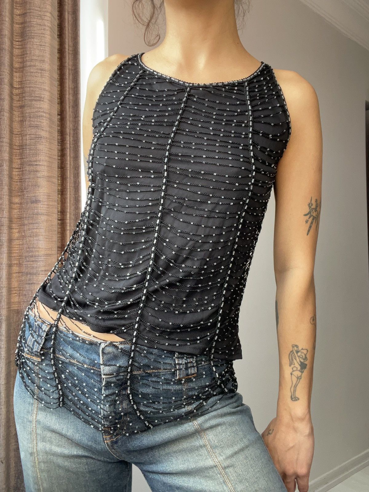 Vintage Y2k blouse Size S / US 4 / IT 40 - 2 Thumbnail