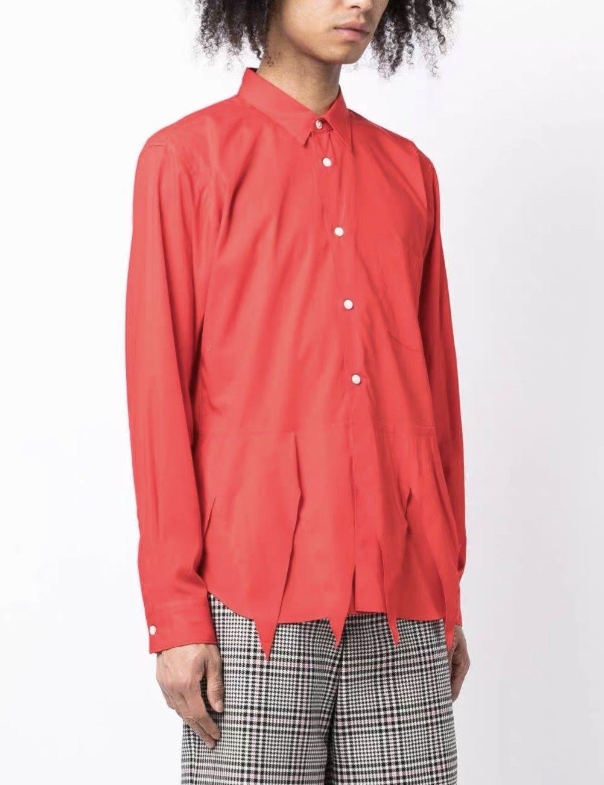Comme des Garcons Comme des Garçons CDG Sawtooth Hem Deconstructed Shirt J31 Size US S / EU 44-46 / 1 - 7 Thumbnail
