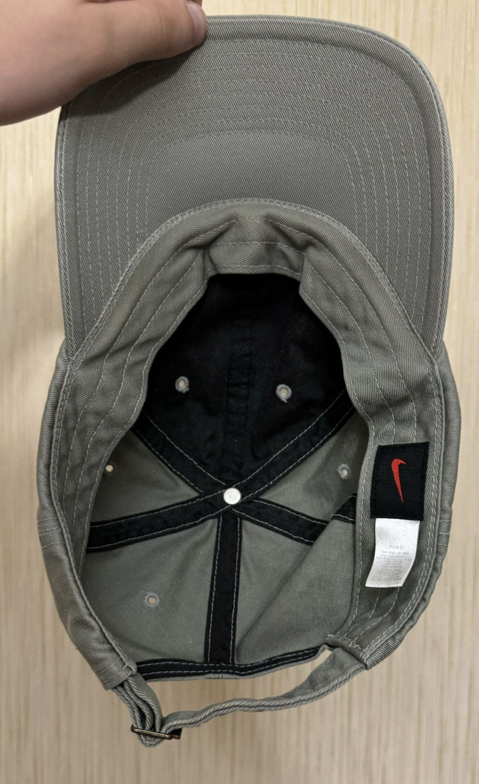 Nike × Vintage Nike vintage Y2K swoosh logo cap green Tn acg Size ONE SIZE - 7 Thumbnail