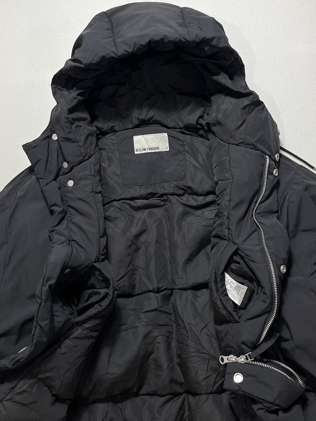 POST ARCHIVE FACTION (PAF) BESLOW Oversized M65 Hood Short Down Parka Jacket Black Size US M / EU 48-50 / 2 - 8 Thumbnail