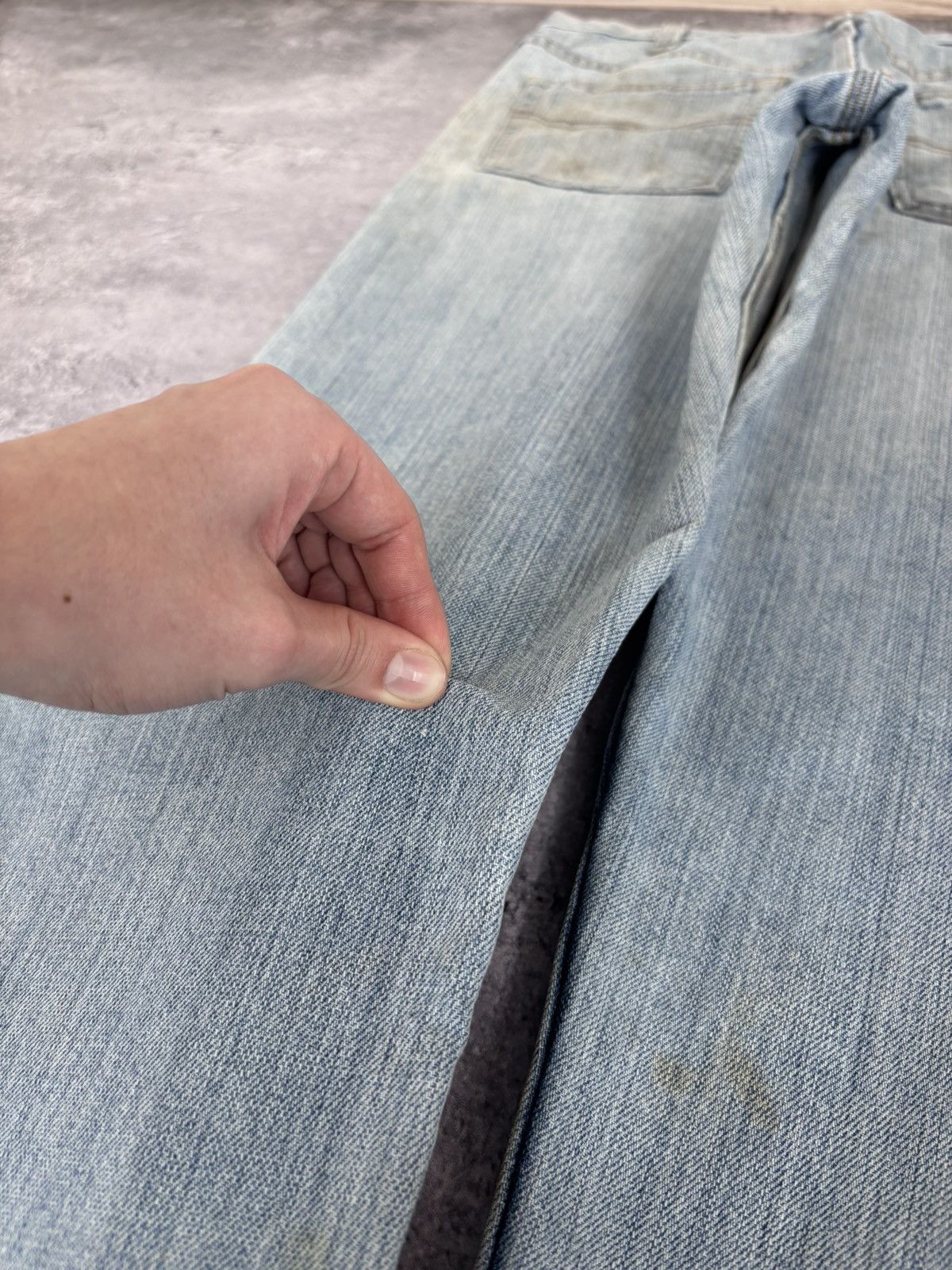 Carhartt Carhartt Men’s Denim Jeans Light Blue USA Distressed Size US 34 / EU 50 - 6 Thumbnail