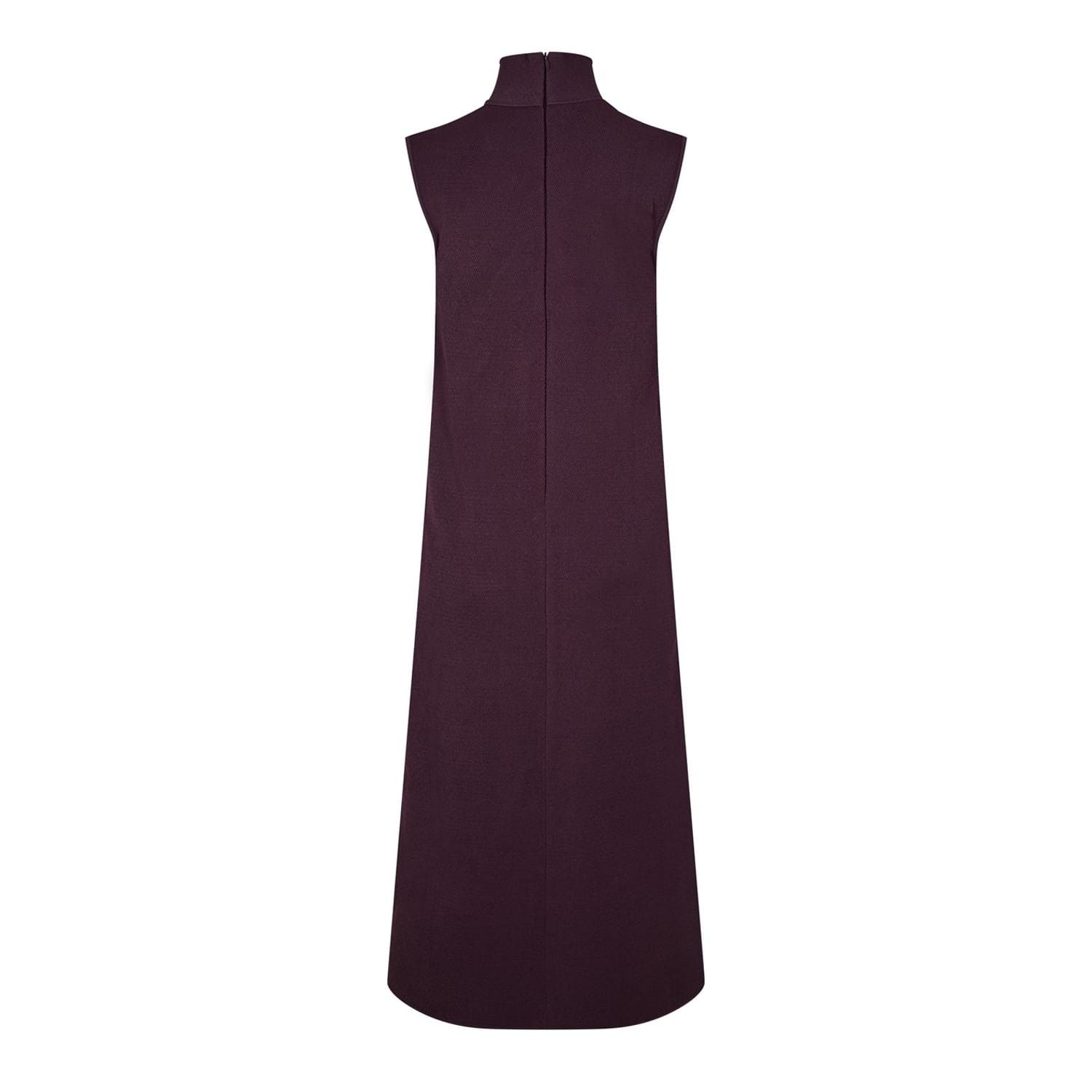 Bottega Veneta Bottega Veneta High Neck Midi Dress in Red Size M / US 6-8 / IT 42-44 - 2 Thumbnail
