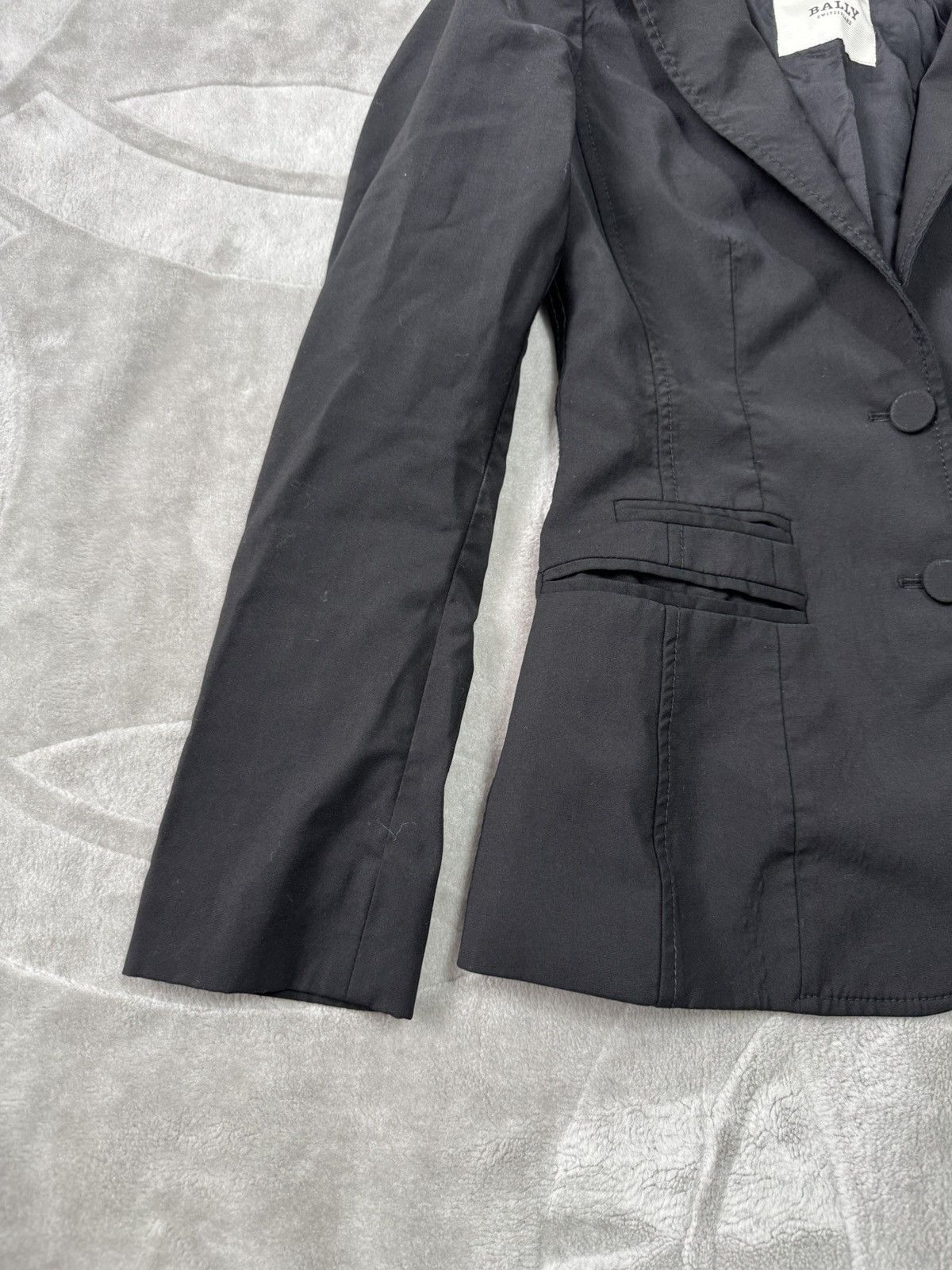 Bally Bally Switzerland Suit Jacket Blazer Wool Black size 34 XS Size XS / US 0-2 / IT 36-38 - 5 Thumbnail