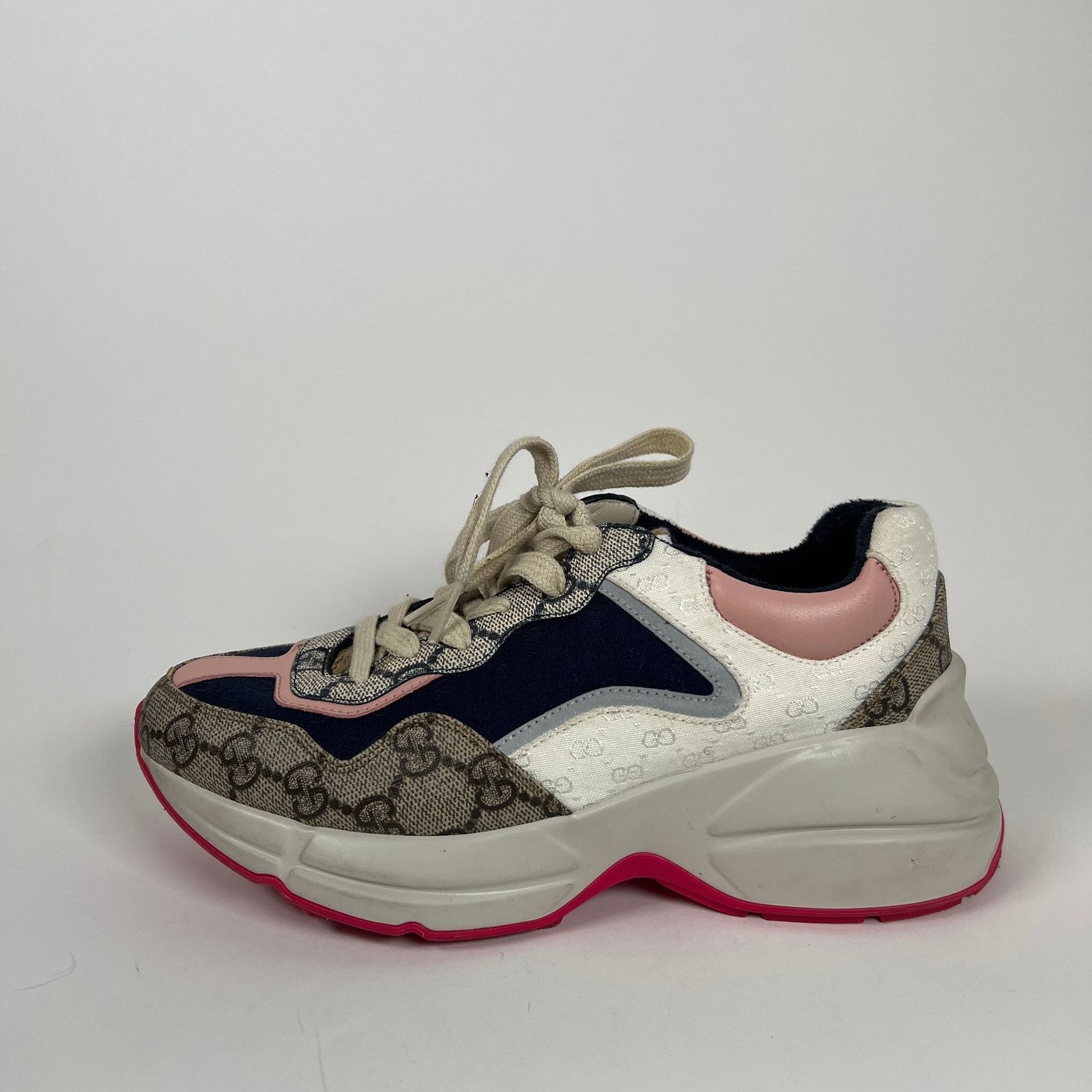 Gucci Gucci Multi Color GG Rhyton Sneaker Size 36 Size US 6 / IT 36 - 3 Thumbnail