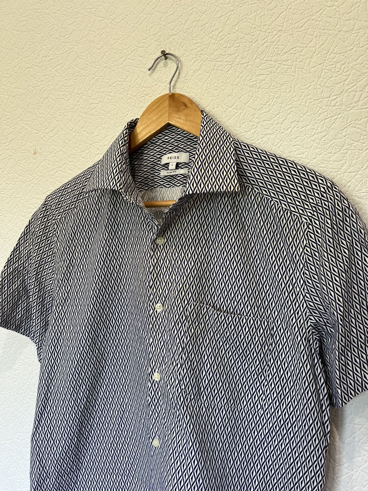 Reiss Reiss Blue Button Up Shirt Classic Mens Size US L / EU 52-54 / 3 - 2 Thumbnail