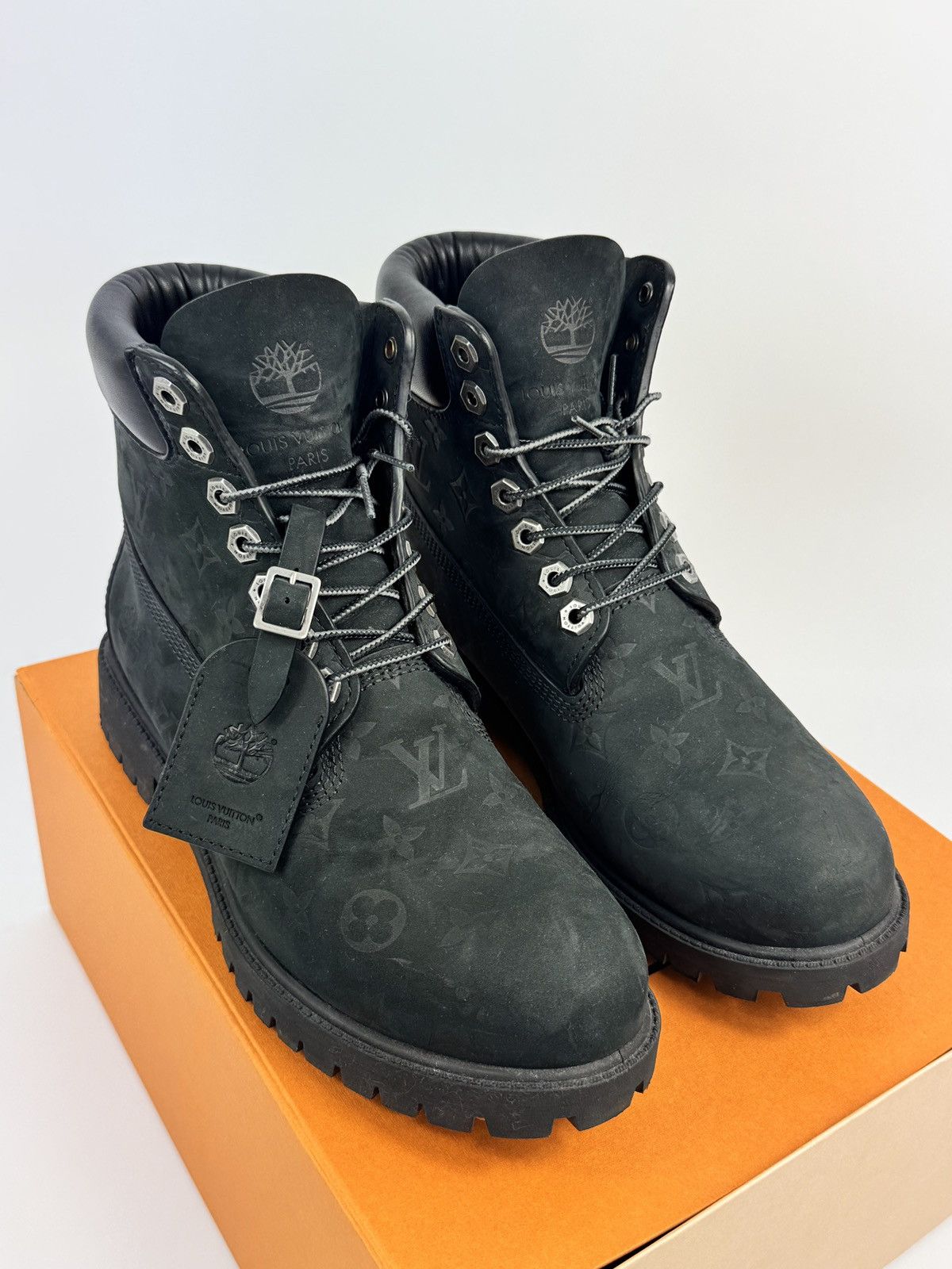 Louis Vuitton × Timberland MONOGRAM PRINT BOOTS Size US 9.5 / EU 42-43 - 1 Thumbnail