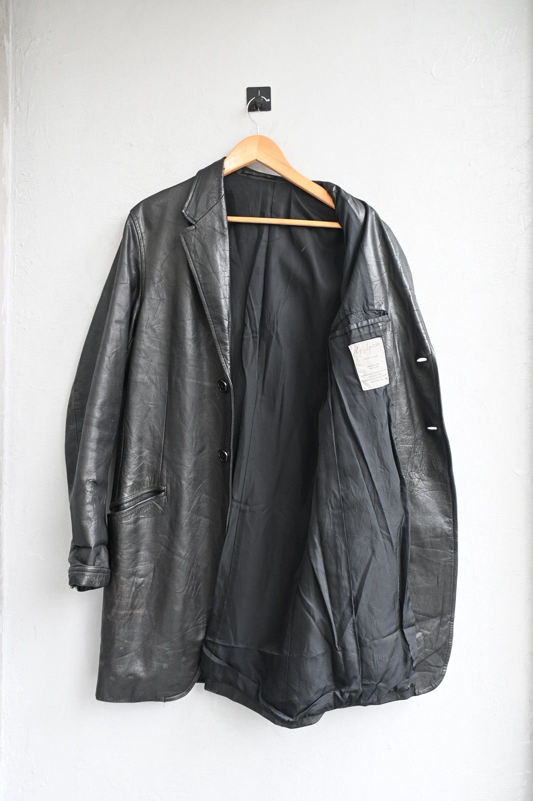 Yohji Yamamoto Yohji Yamamoto Pour Homme AW1997 leather overcoat Size US M / EU 48-50 / 2 - 7 Thumbnail
