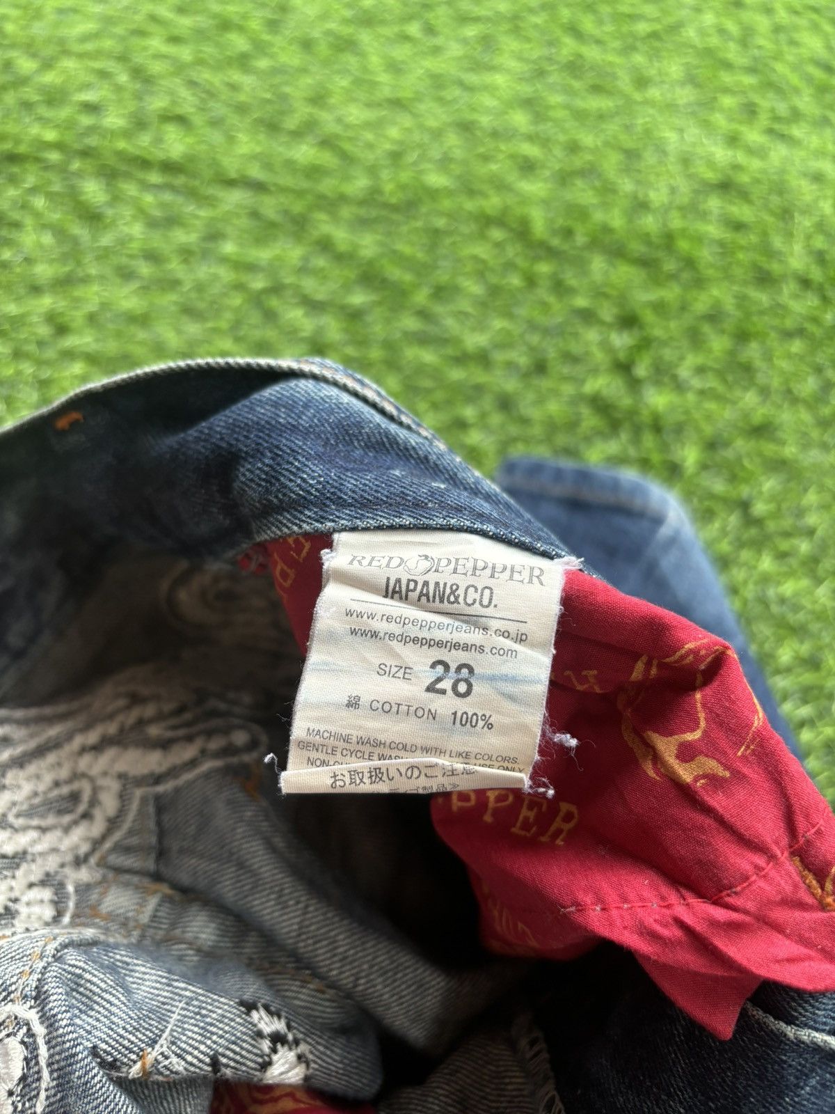 Tornado Mart Y2k Red Pepper Ifsixwasnine Punk Style Jeans Size US 31 - 14 Thumbnail