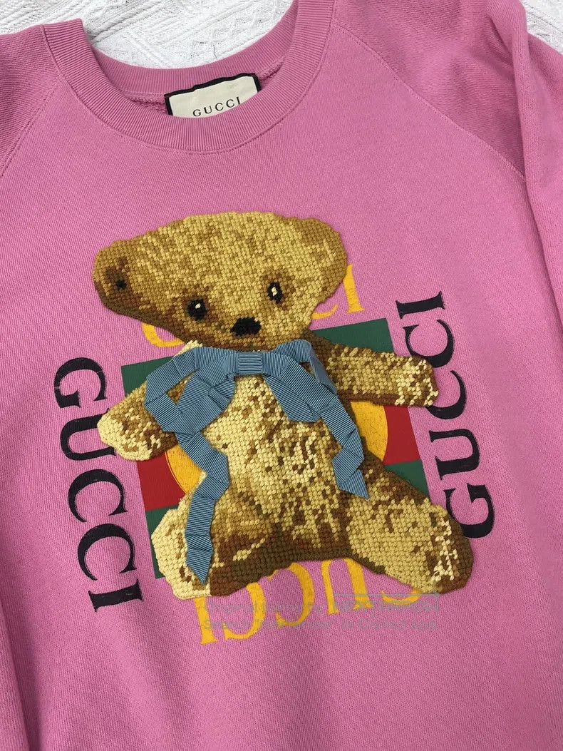 Gucci Gucci Pink Bear Sweatshirt Size XS / US 0-2 / IT 36-38 - 2 Thumbnail