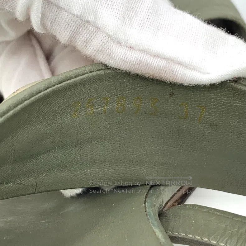 Gucci Gucci Green bamboo joint buckle buckle thick high-heeled s Size US 6.5 / IT 36.5 - 7 Thumbnail