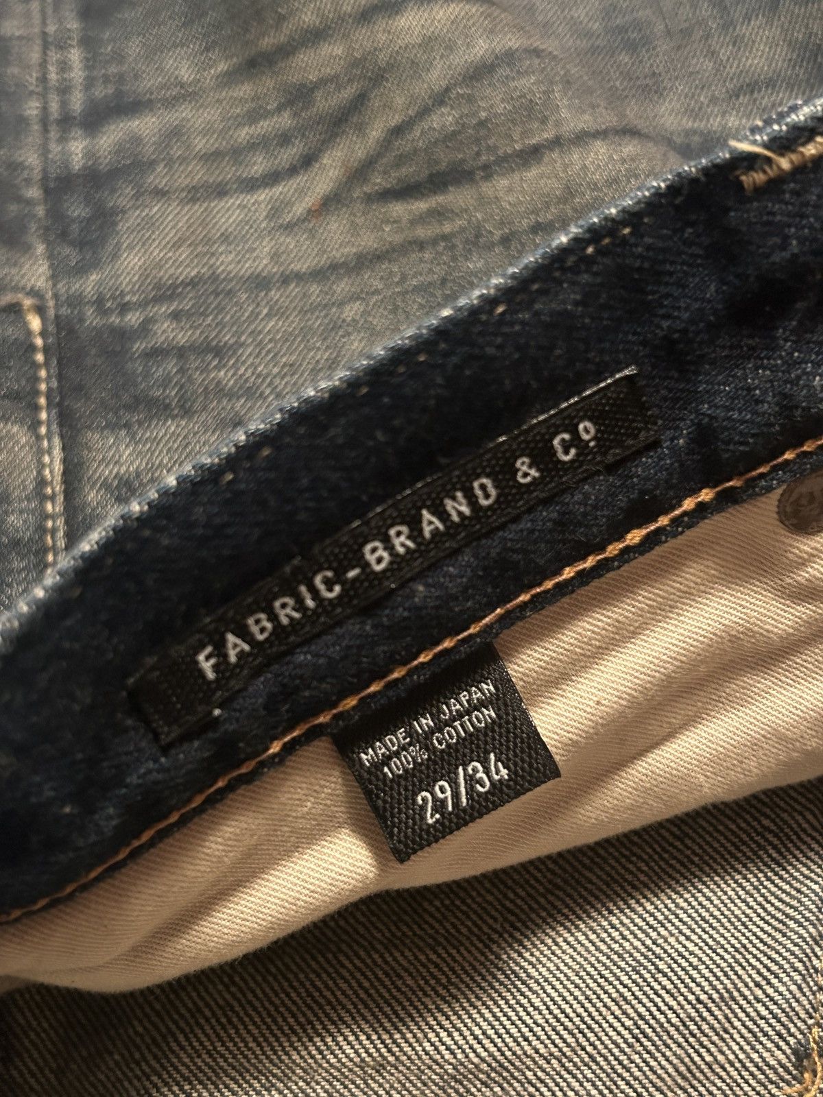 Fabric Brand & Co. Fabric-Brand & Co. Selvedge Denim Jeans FB02-DIMON Size US 29 - 4 Thumbnail