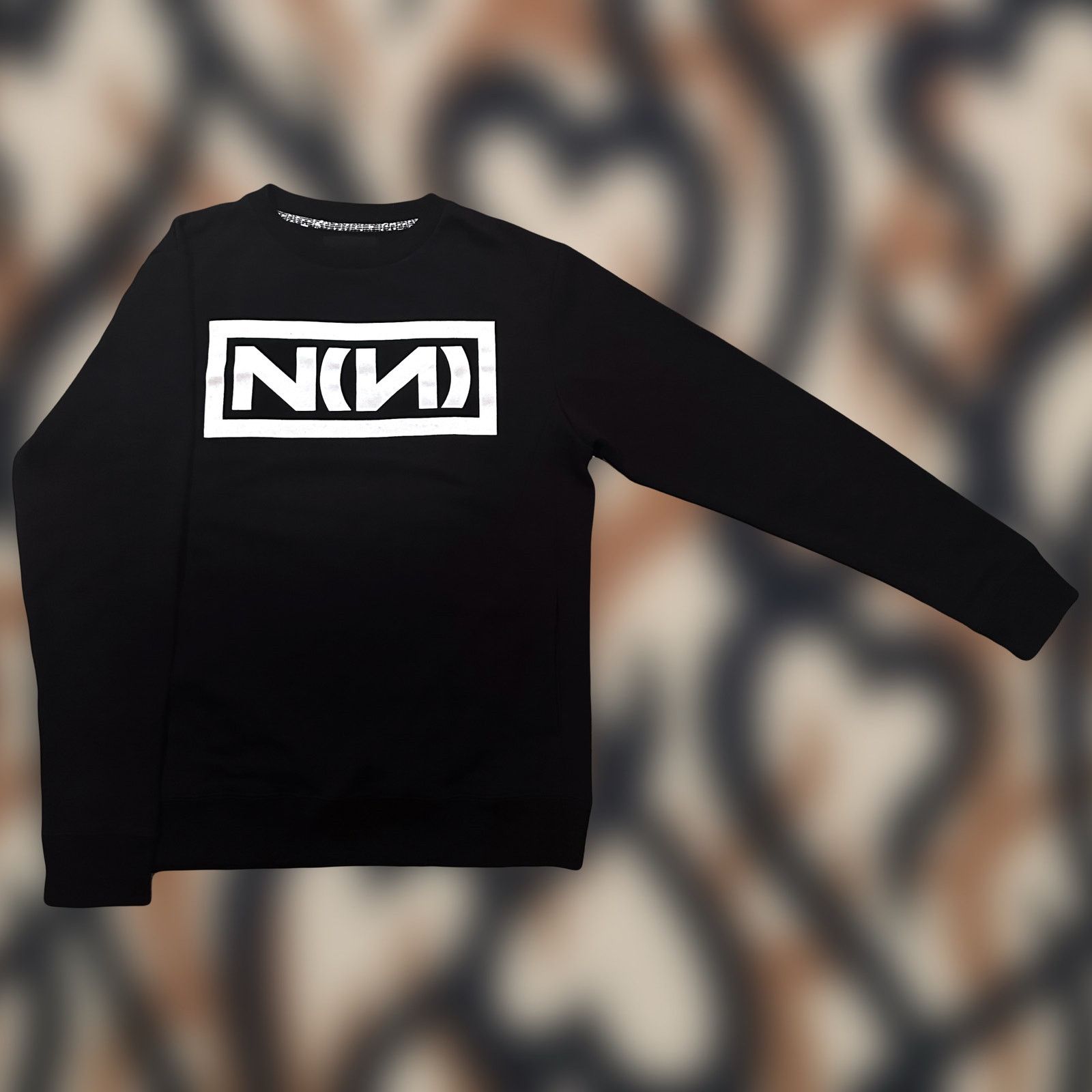 Number (N)ine number (n)ine denim graphic nine inch nails logo sweatshirt Size US L / EU 52-54 / 3 - 1 Thumbnail