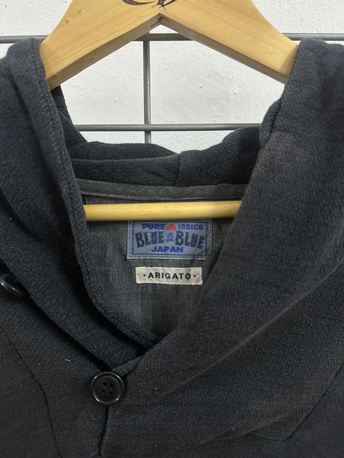 Blue Blue Japan Rare Beautiful Pure Indigo Blue Blue Japan Arigato Hoodie Size US S / EU 44-46 / 1 - 6 Thumbnail
