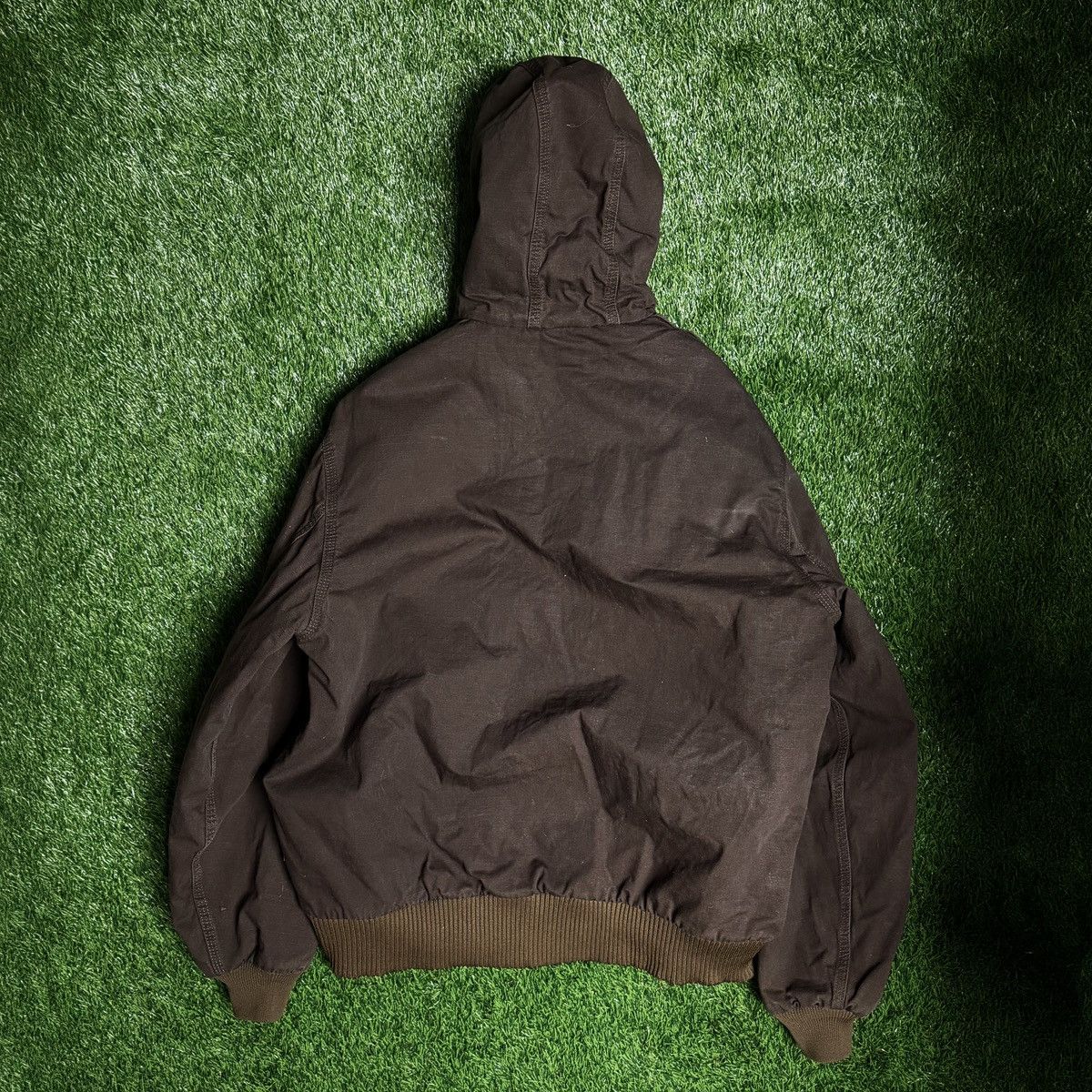 Carhartt Vintage Carhartt x Dekalb Brown Canvas Hooded Work Jacket Size US XL / EU 56 / 4 - 2 Thumbnail