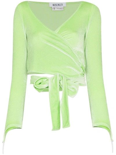 Maisie Wilen o1mle0425 Dramady Wrap Around Top in Green Size S / US 4 / IT 40 - 2 Thumbnail