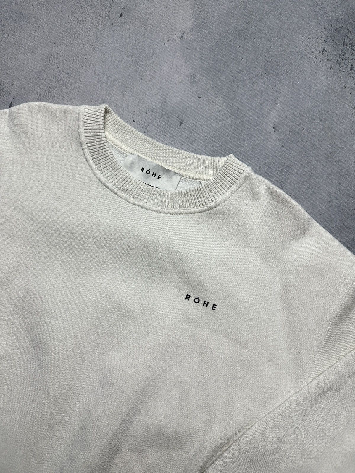 Rohe Rohe Crewneck Logo Print Cotton Sweatshirt Lux Size US M / EU 48-50 / 2 - 6 Thumbnail