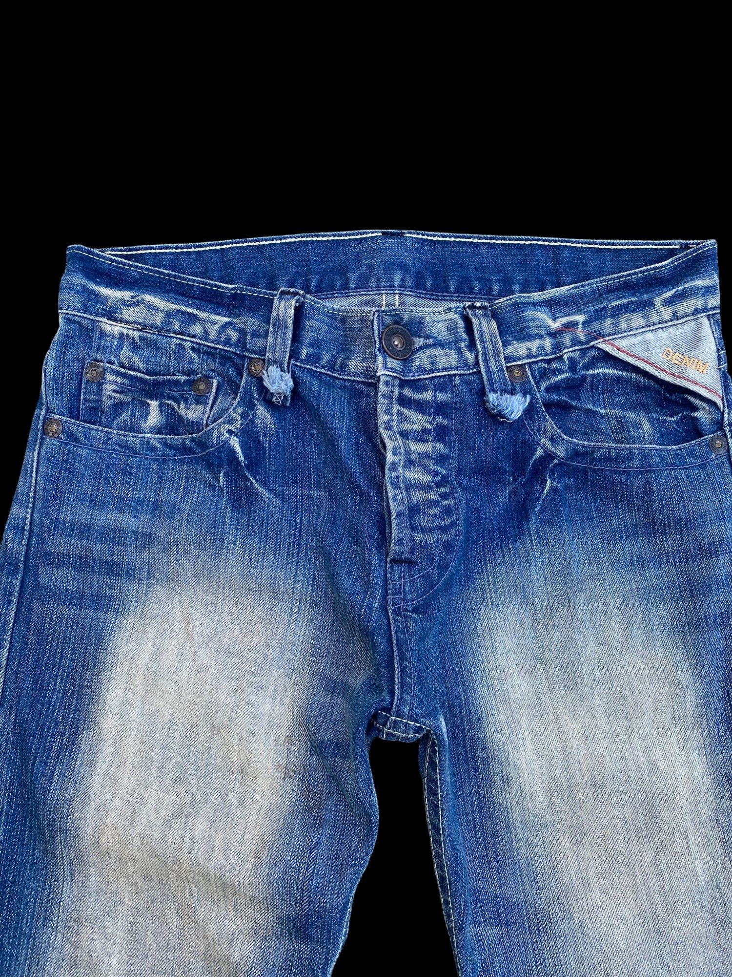 Replay (30x28)FLARED Replay faded wash dirty jean Lowrise Size US 30 / EU 46 - 4 Thumbnail