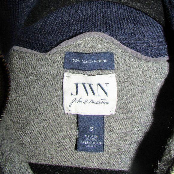Nordstrom John W. Nordstrom Sm Merino Wool 1/4 Zip Sweater Size S / US 4 / IT 40 - 3 Thumbnail