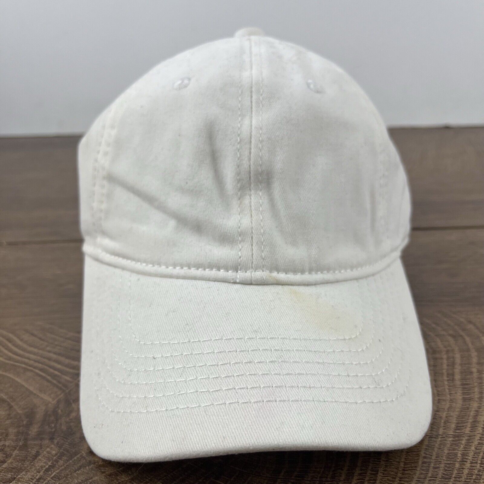 Other Plain White Hat Adult Cap Hat White Cap Hat Adjustable Hat W Size ONE SIZE - 3 Thumbnail