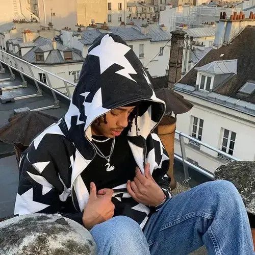 Japanese Brand × Vintage Star Oversize Zip Up Hoodie Y2k 90’s Hip Hop Size US L / EU 52-54 / 3 - 1 Thumbnail