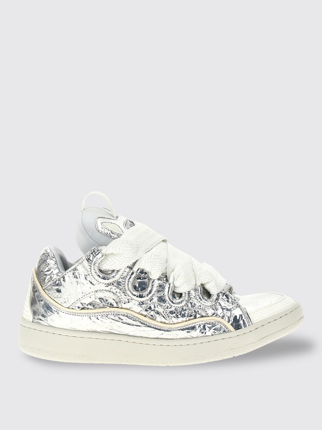 image of Lanvin Sneakers Men Silver (Size 9)