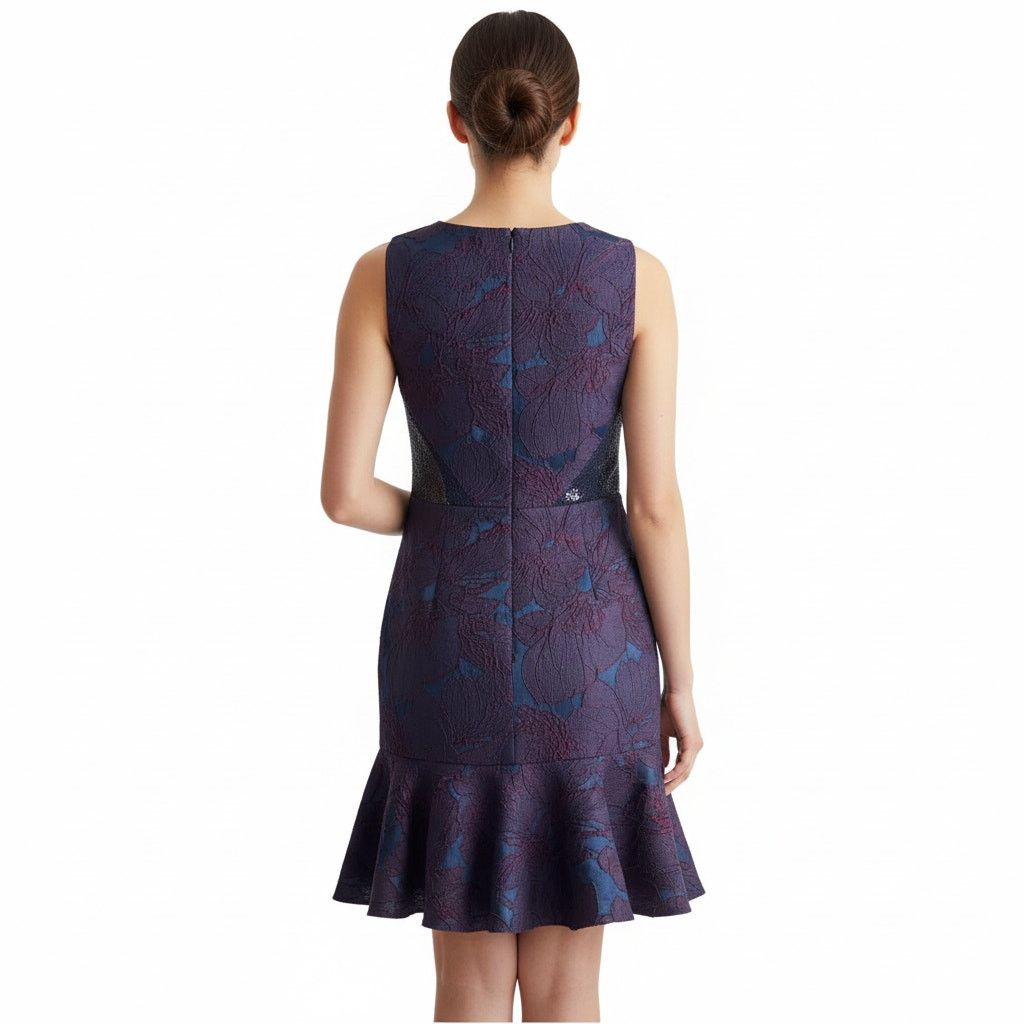 Monique Lhuillier Monique Lhuillier Floral Embroidered Knee-Length Dress,M/US8 Size M / US 6-8 / IT 42-44 - 6 Thumbnail
