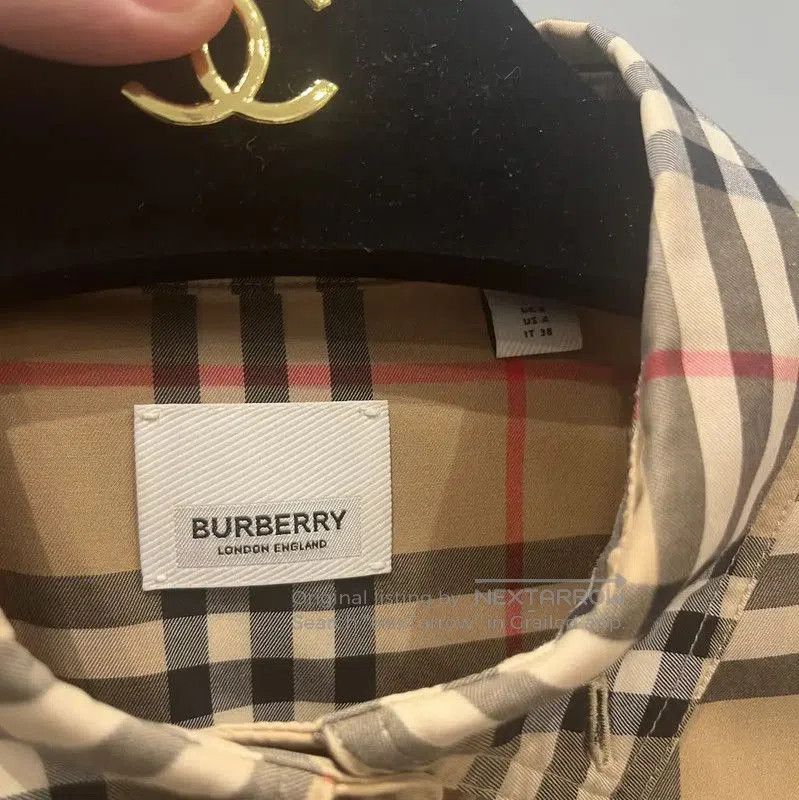 Burberry Burberry Khaki Cotton Blend Long Sleeve Shirt. Size S / US 4 / IT 40 - 7 Thumbnail