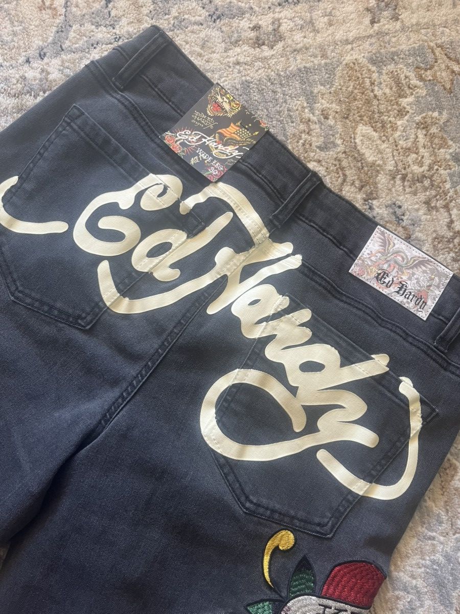 Ed Hardy BLACK ED HARDY BAGGY GRAPHIC JEANS NWT 30x32 Size US 30 / EU 46 - 2 Thumbnail