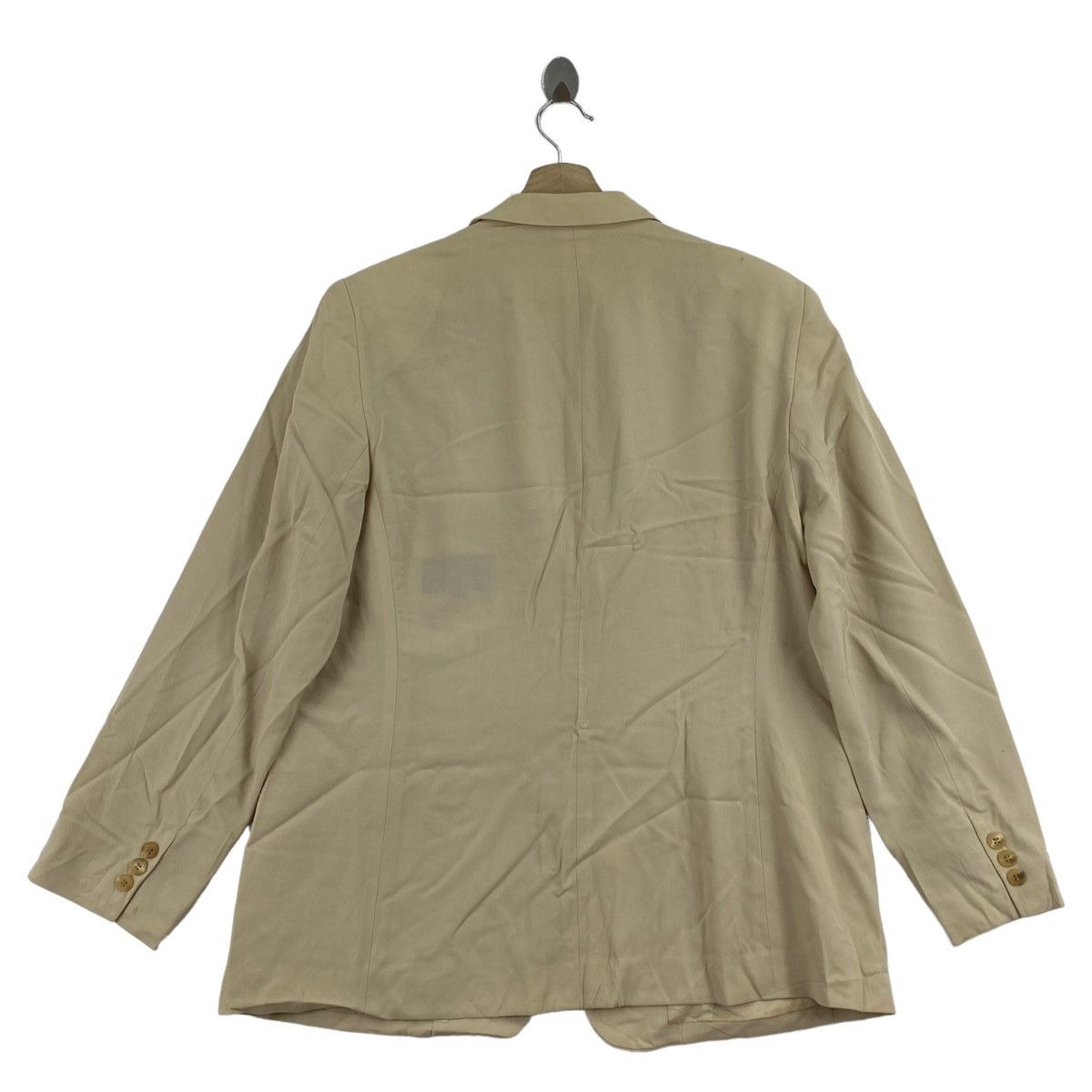 Burberry × Vintage Vintage BURBERRYS LONDON Plain Beige Blazer Coat Size US L / EU 52-54 / 3 - 2 Thumbnail