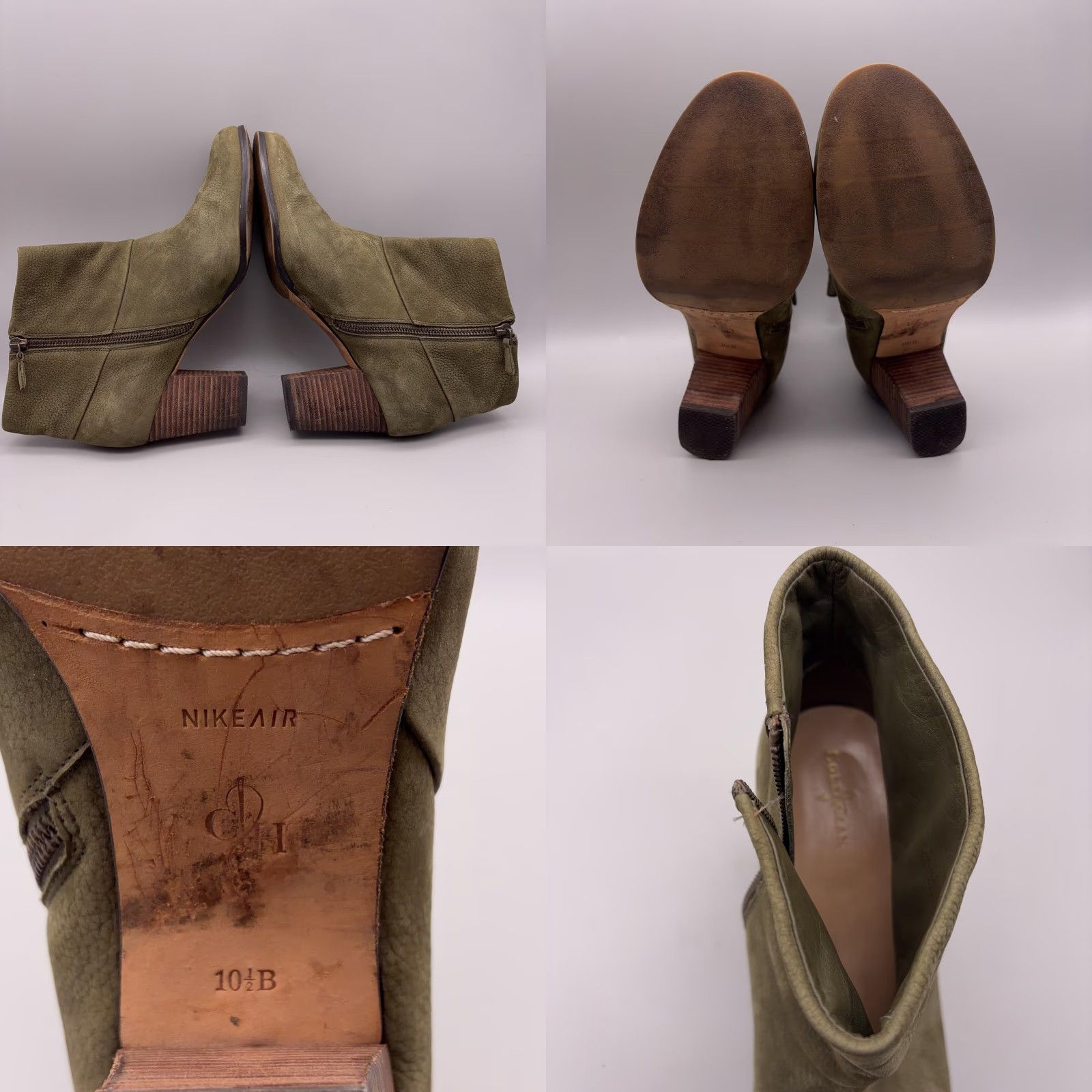 Cole Haan Cole Haan Boots Womens Size 10.5 Green Leather Ankle Booties Block Heel Shoes Casual Size US 11 / IT 41 - 8 Thumbnail