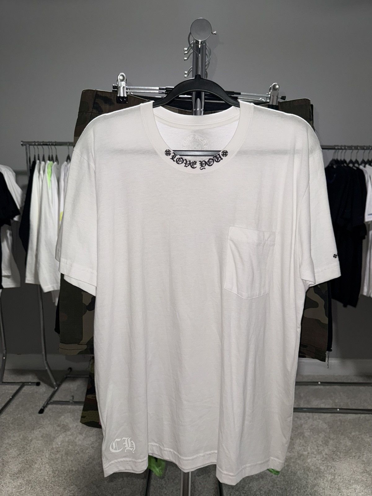Chrome Hearts Chrome Hearts White “Love You” Neck Logo Longsleeve Size US L / EU 52-54 / 3 - 1 Thumbnail