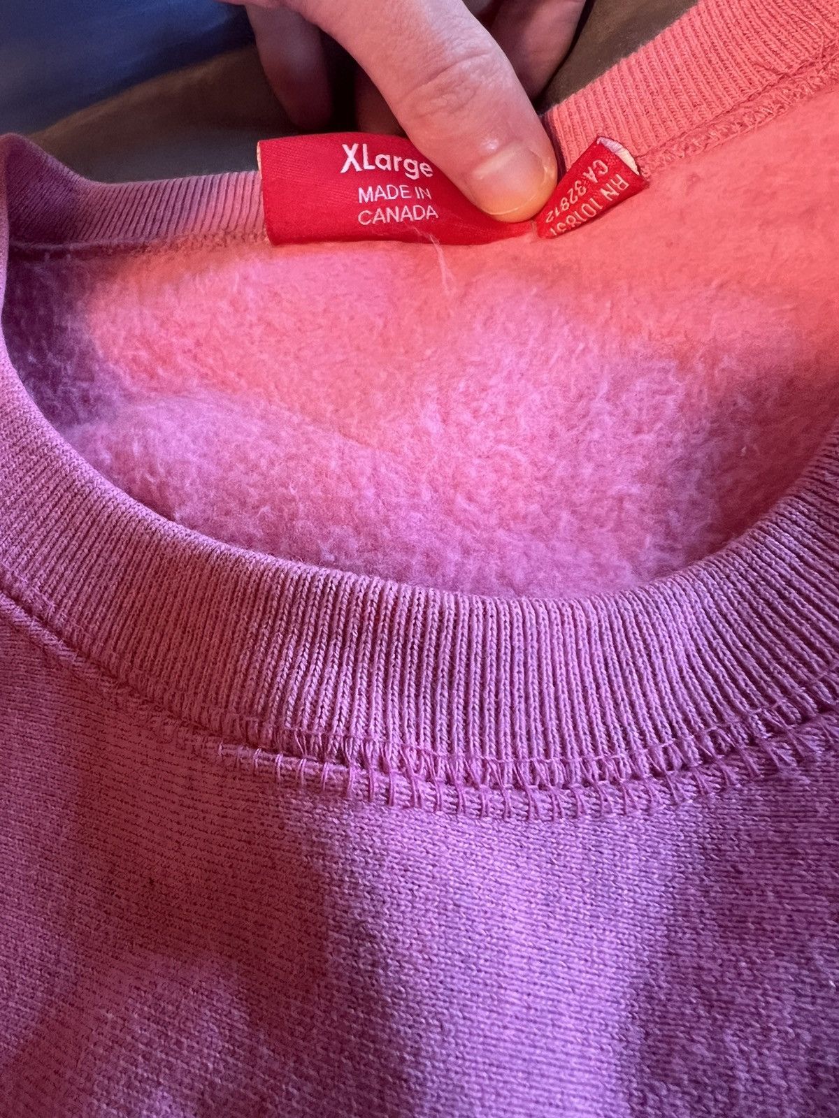 Supreme Supreme Box Logo Crewneck Heather Pink Size US XL / EU 56 / 4 - 3 Thumbnail
