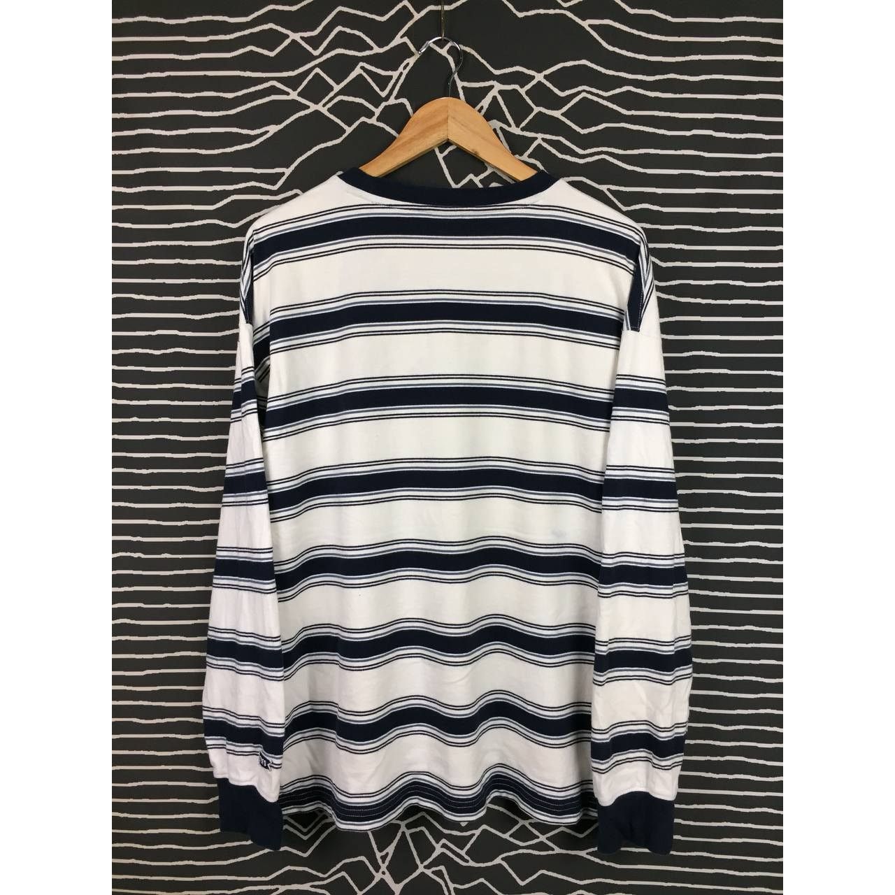 Ebbets Field Flannels × Vintage Vtg Authentic Ebbets Field Flannels Striped Longsleeve Tee Size US XL / EU 56 / 4 - 8 Thumbnail