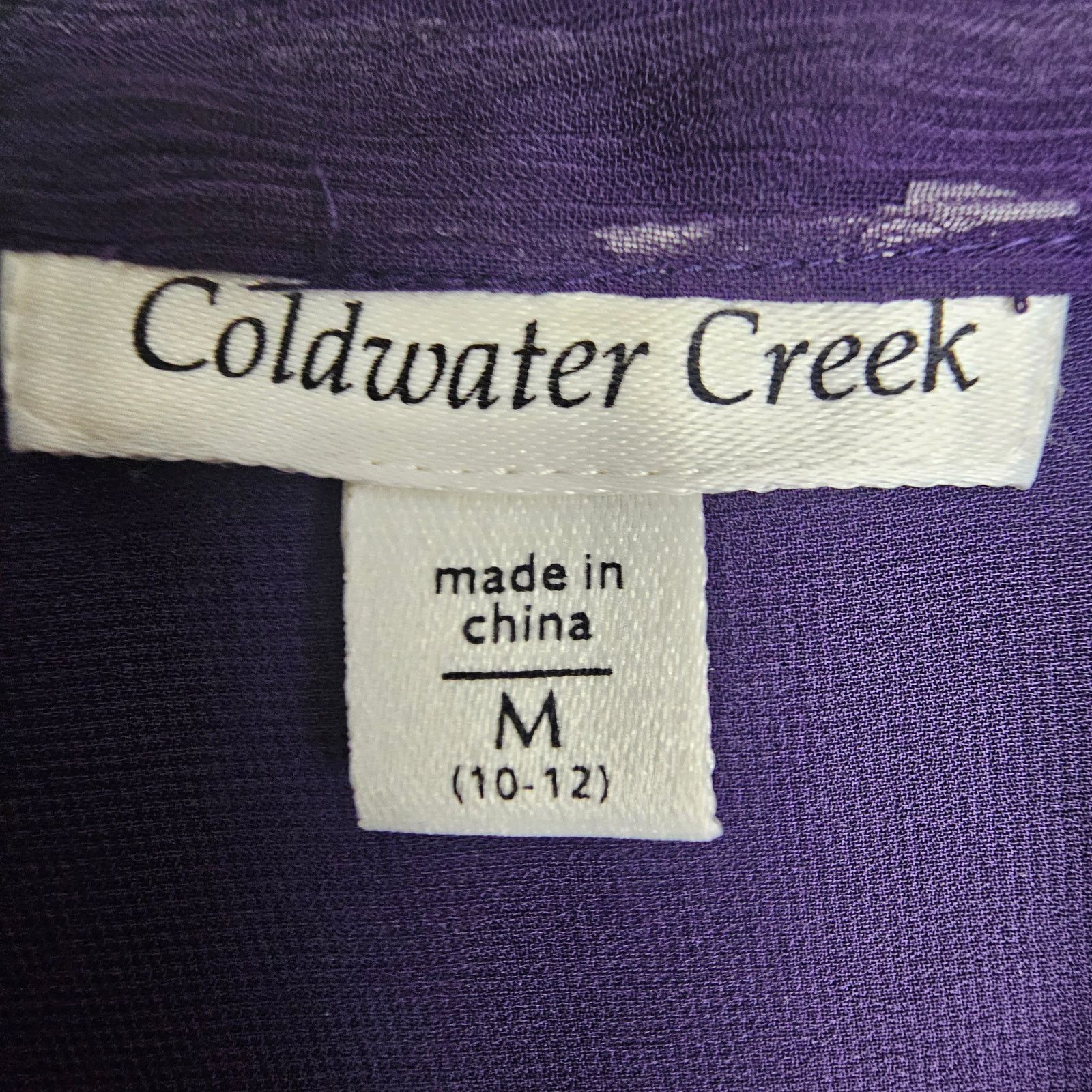 Coldwater Creek Coldwater Creek Womens Whimsigoth Blouse Size M Regency Size M / US 6-8 / IT 42-44 - 6 Thumbnail