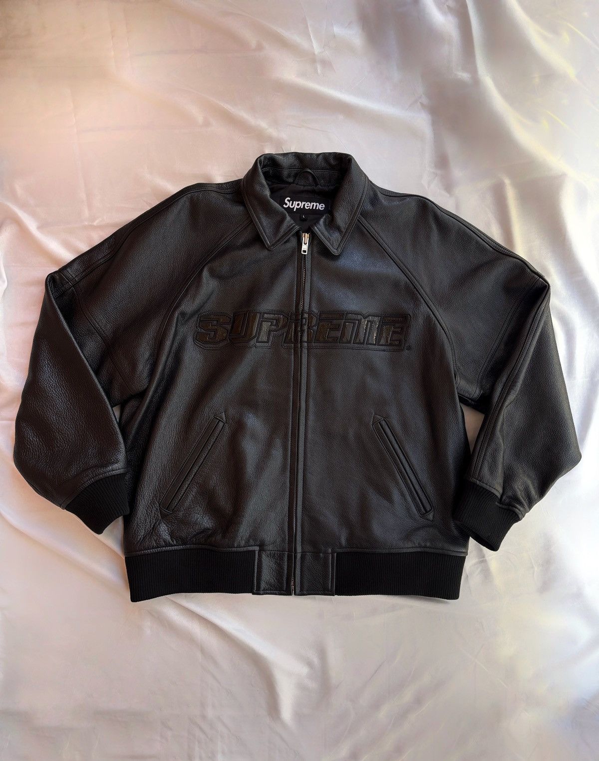 Schott × Supreme Supreme x Schott Hooded Leather Bomber Jacket