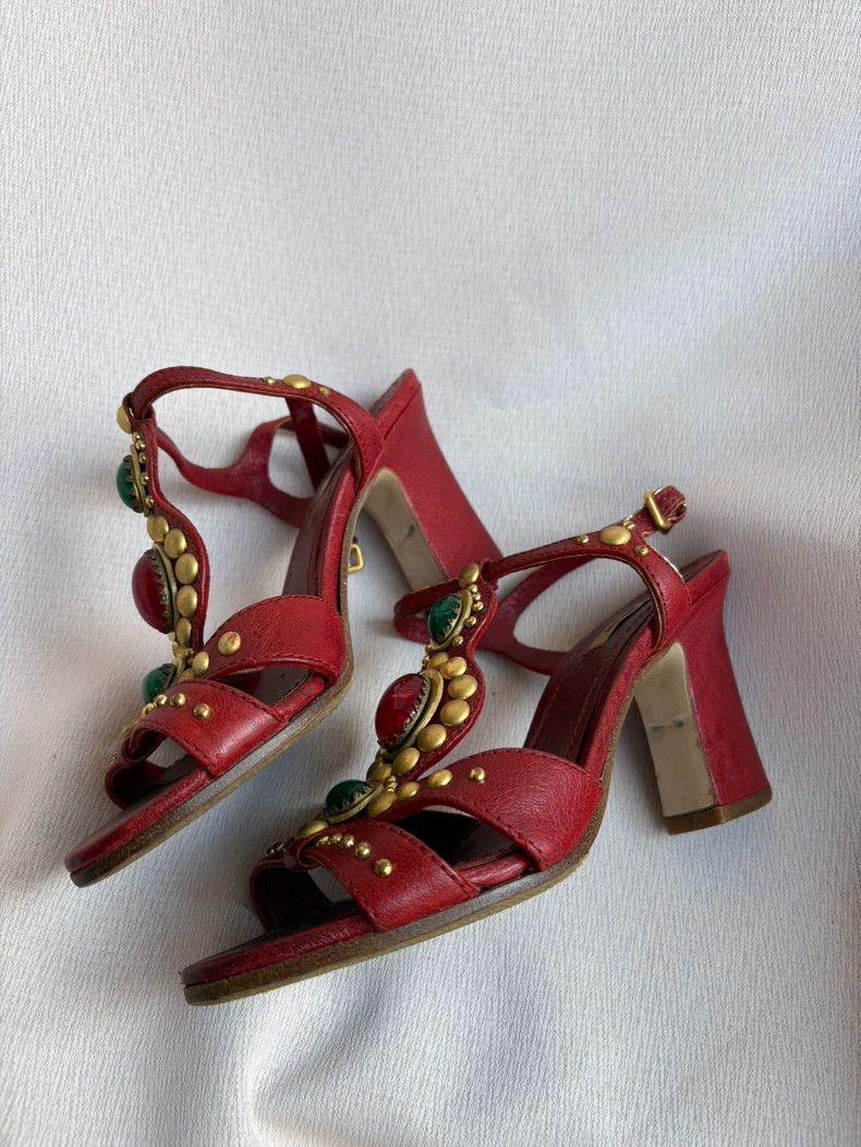 Vivienne Westwood Vivienne Westwood Colorful leather Baroque Byzantine jewel Size US 12 / IT 42 - 3 Thumbnail