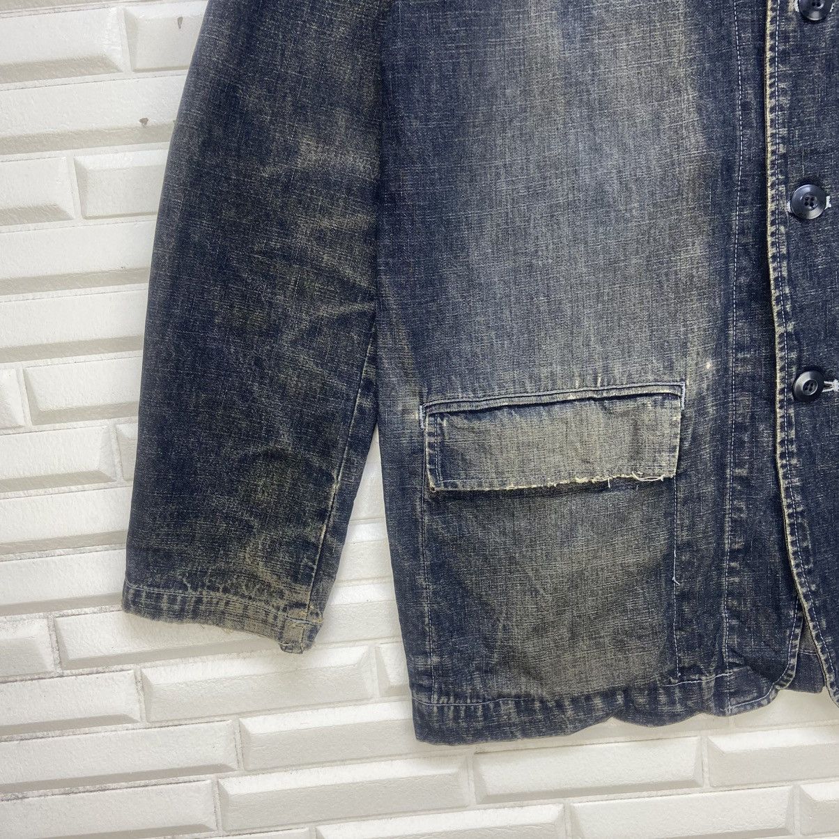Japanese Brand Japanese Brand Dog House Union Made Distressed Denim Jacket Size US S / EU 44-46 / 1 - 6 Thumbnail