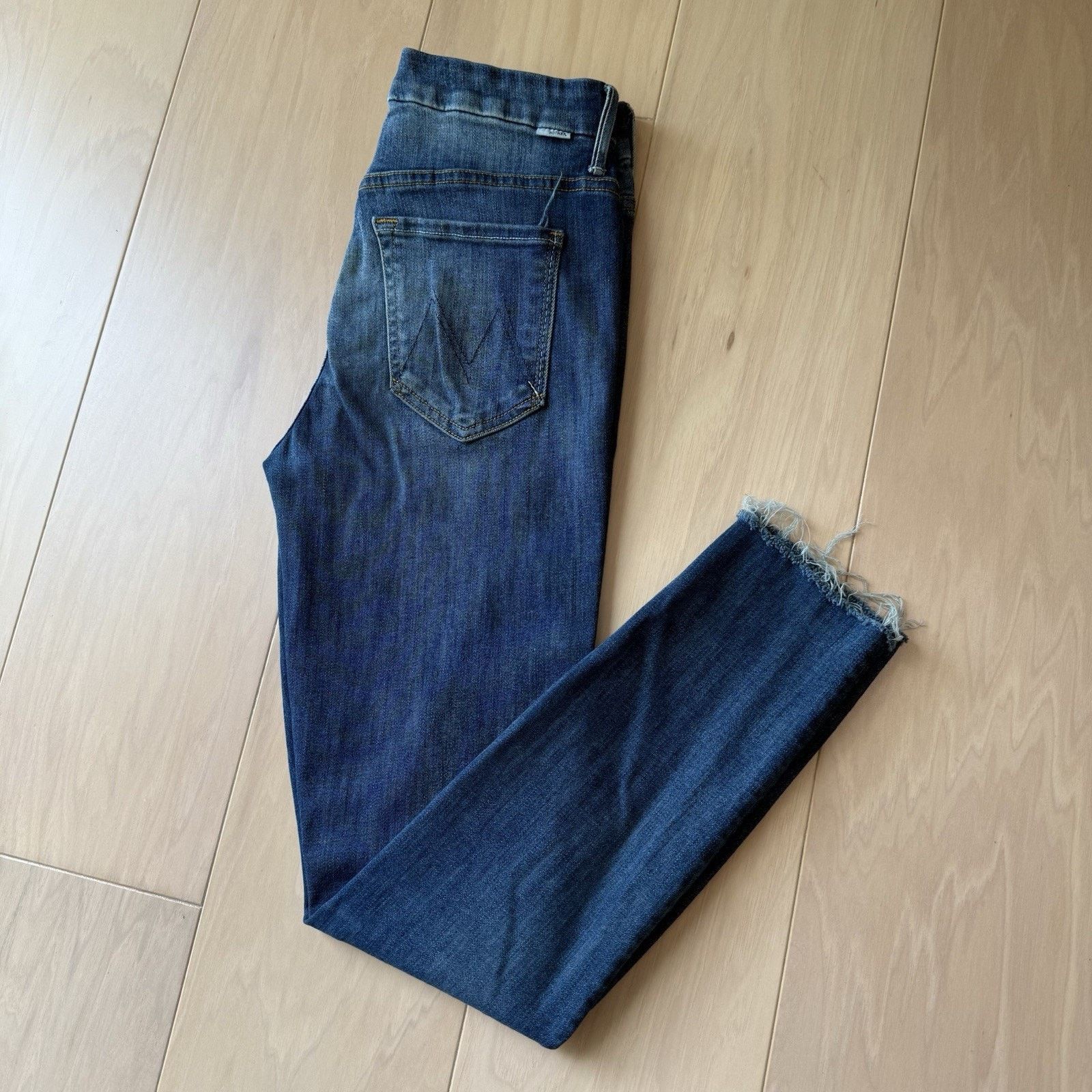 MOTHER Mother Looker Ankle Jeans Women's 26 Blue High Waisted Boho Size 26" / US 2 / IT 38 - 9 Thumbnail