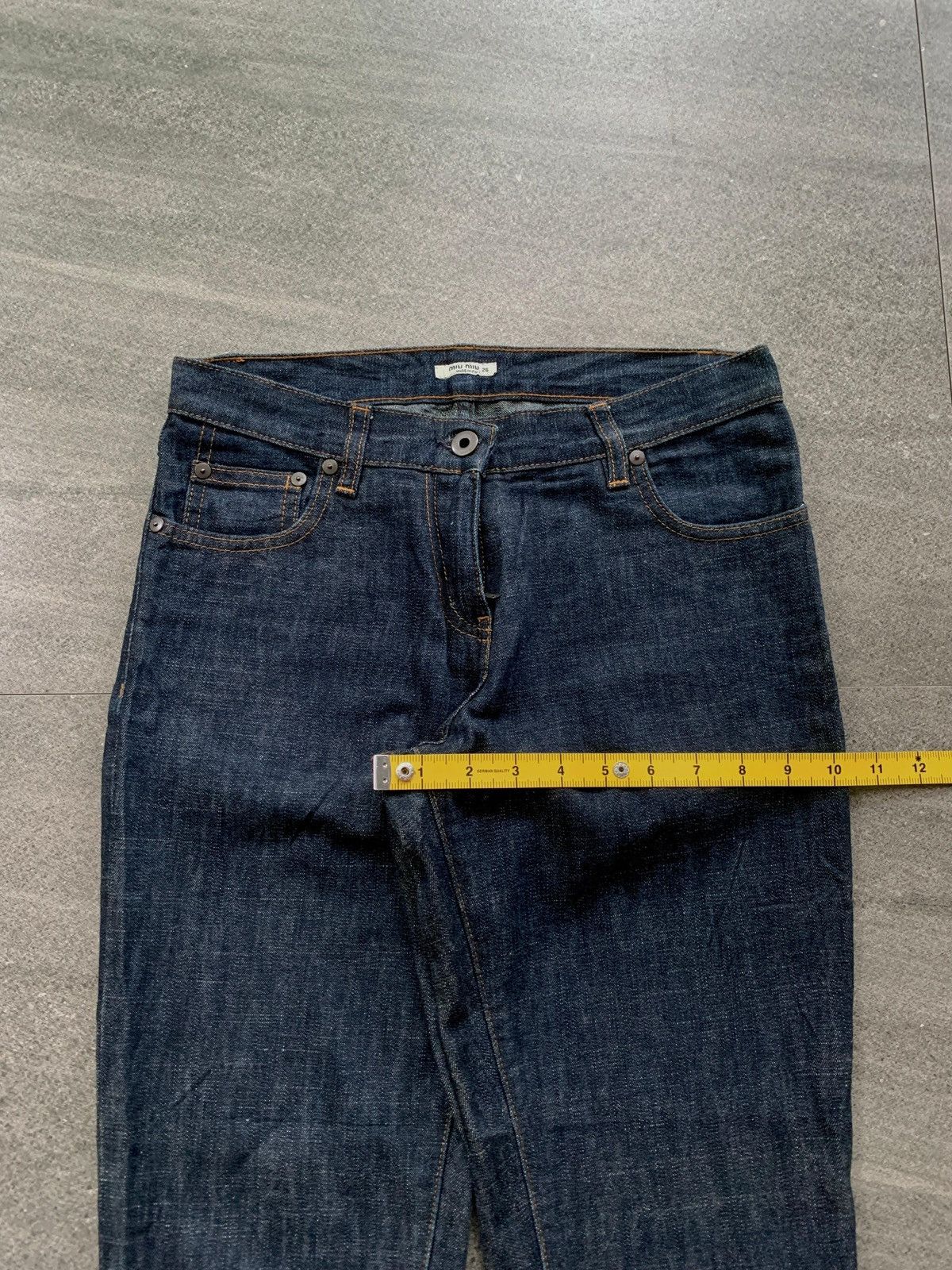 Miu Miu 2000s Flared Indigo Denim Jeans Size US 27 - 11 Thumbnail