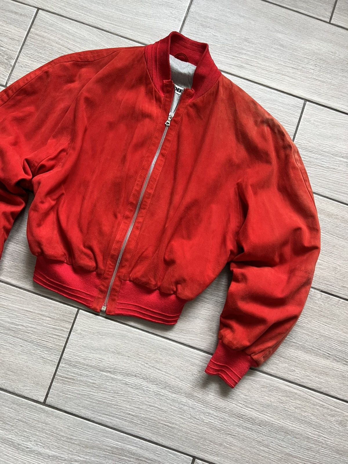 Jil Sander ARCHIVE Vintage Jil Sander Red Bomber Jacket 90s Designer Size M / US 6-8 / IT 42-44 - 3 Thumbnail