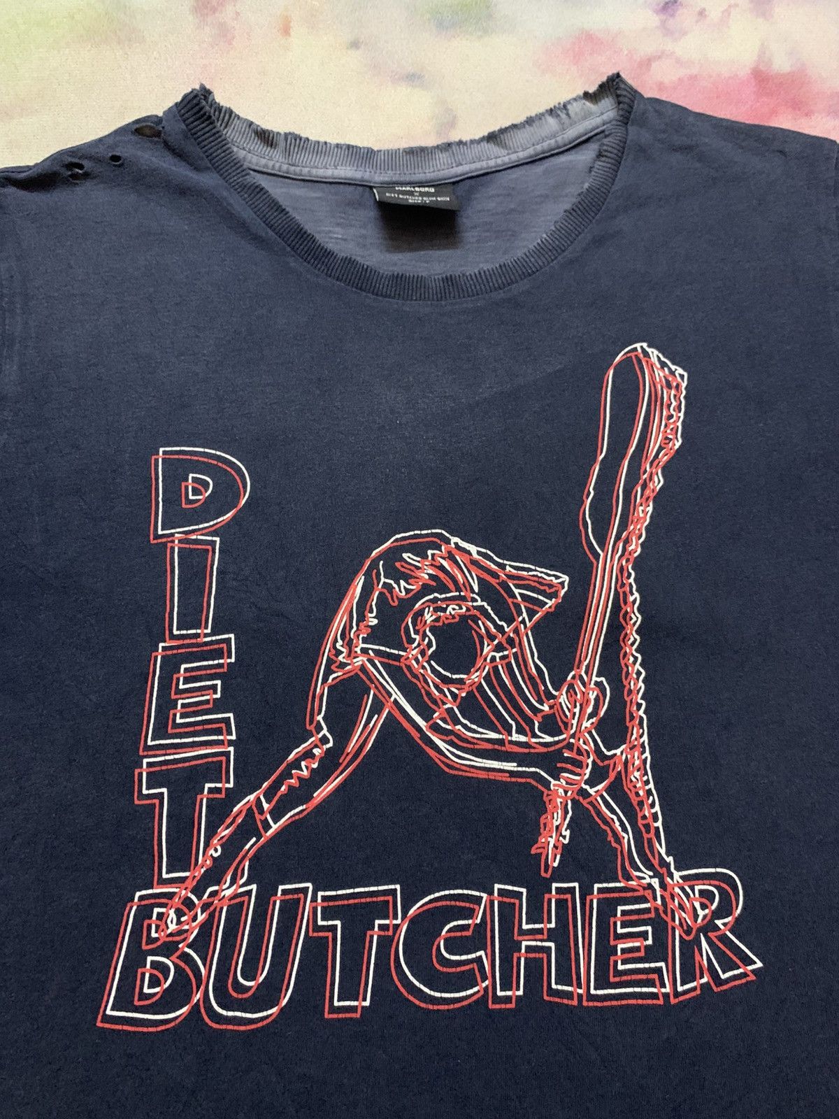 Marlboro Diet Butcher x Marlboro The Clash Distressed Tshirt Size US M / EU 48-50 / 2 - 5 Thumbnail