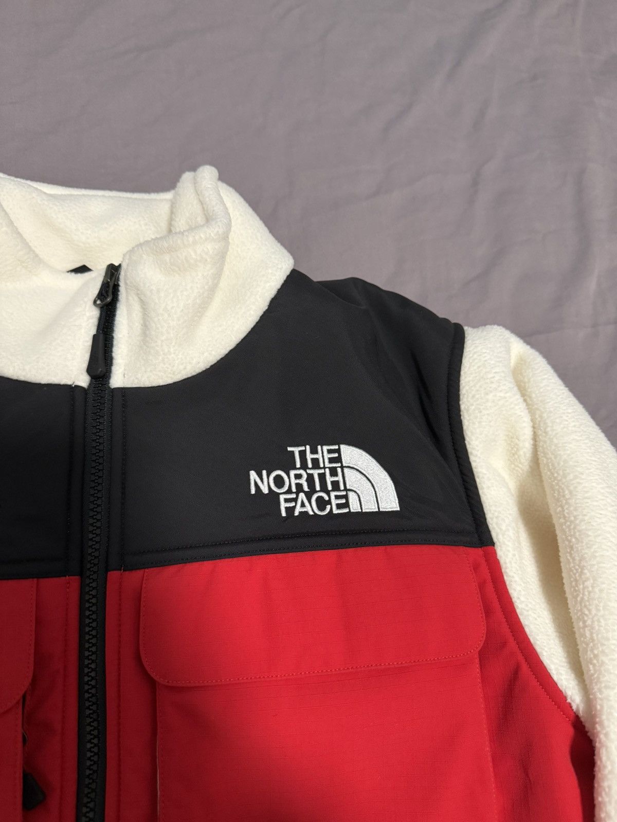 The North Face Supreme tnf north face expedition fleece jacket white red Size US S / EU 44-46 / 1 - 4 Thumbnail