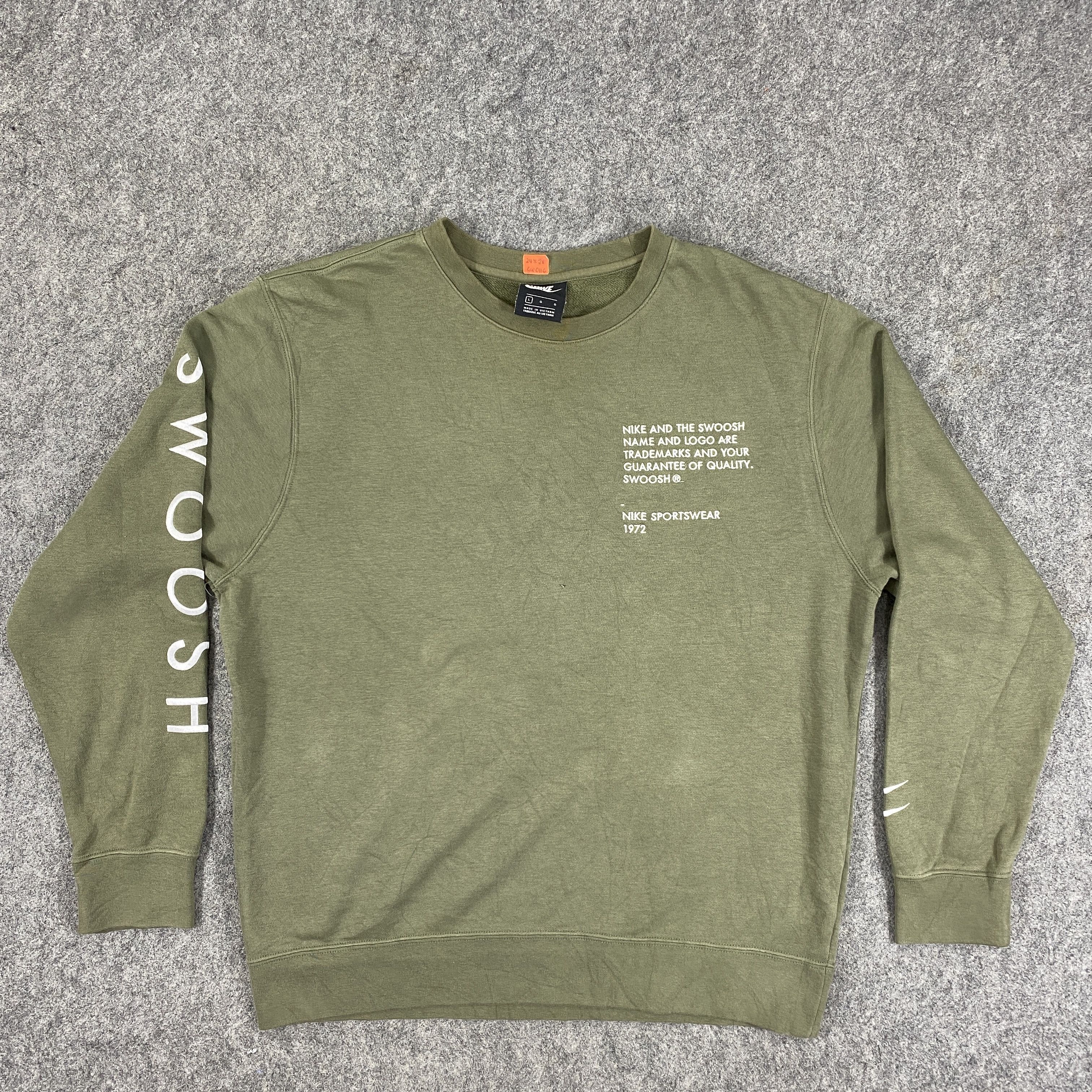 Nike Vintage Nike Swoosh Sweatshirt - SW0116 Size US L / EU 52-54 / 3 - 1 Thumbnail
